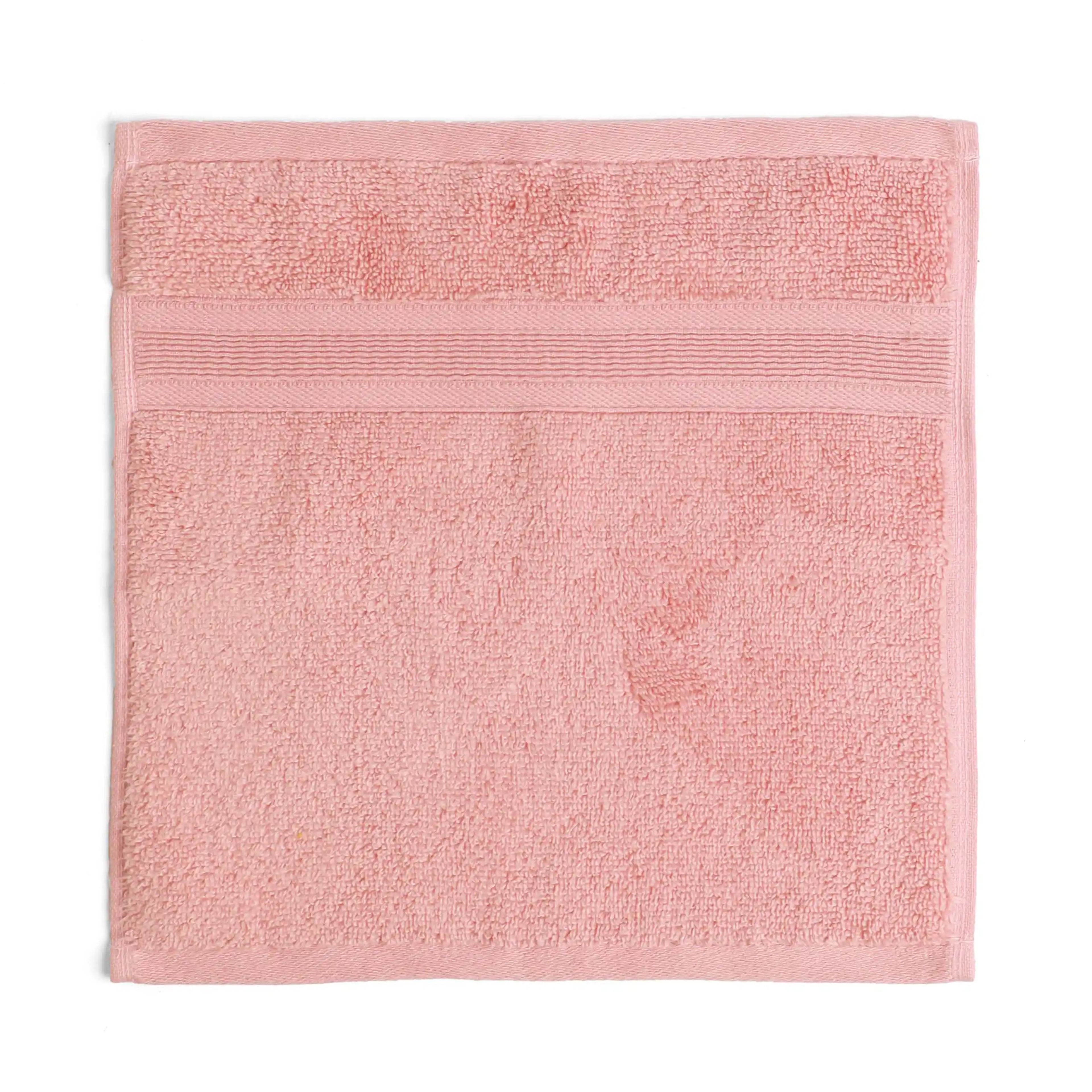 Pelushe | Super Absorbent & Luxurious Zero Twist Cotton Terry Face Towels | Set of 4