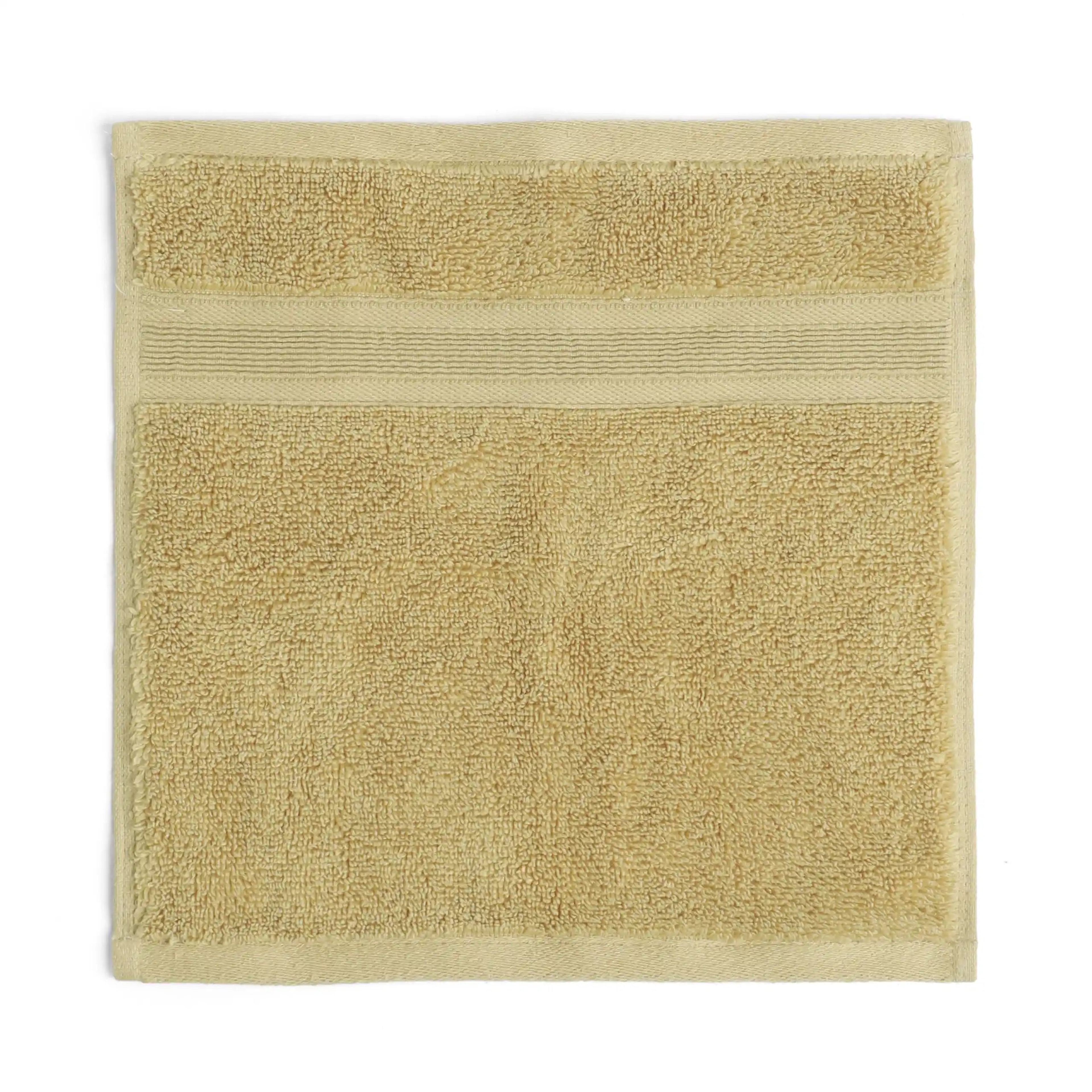 Pelushe | Super Absorbent & Luxurious Zero Twist Cotton Terry Face Towels | Set of 4