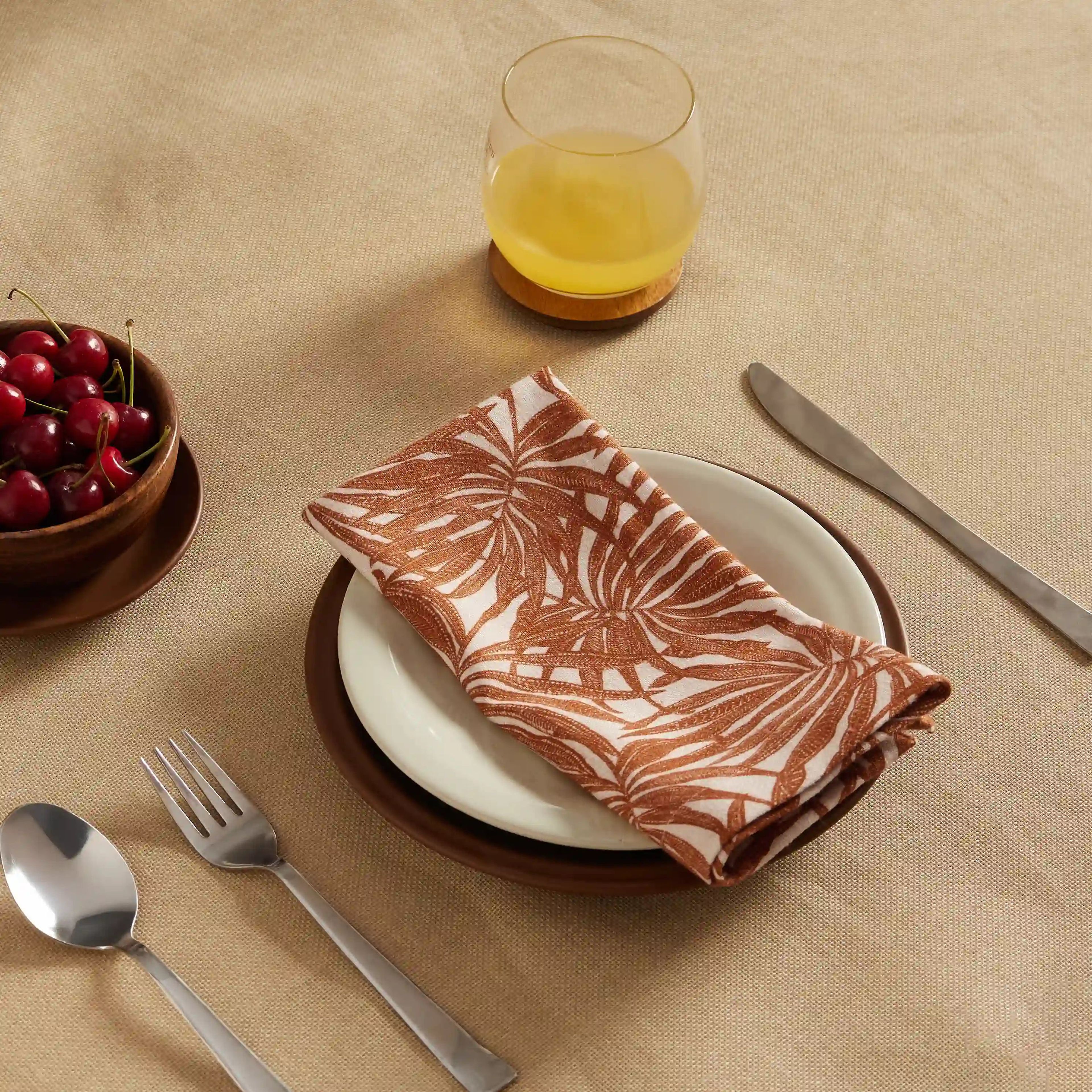 Nonna's Home | Tuscan Inspired Printed Soft & Absorbent Cotton Table Napkins | Set of 4 & 6