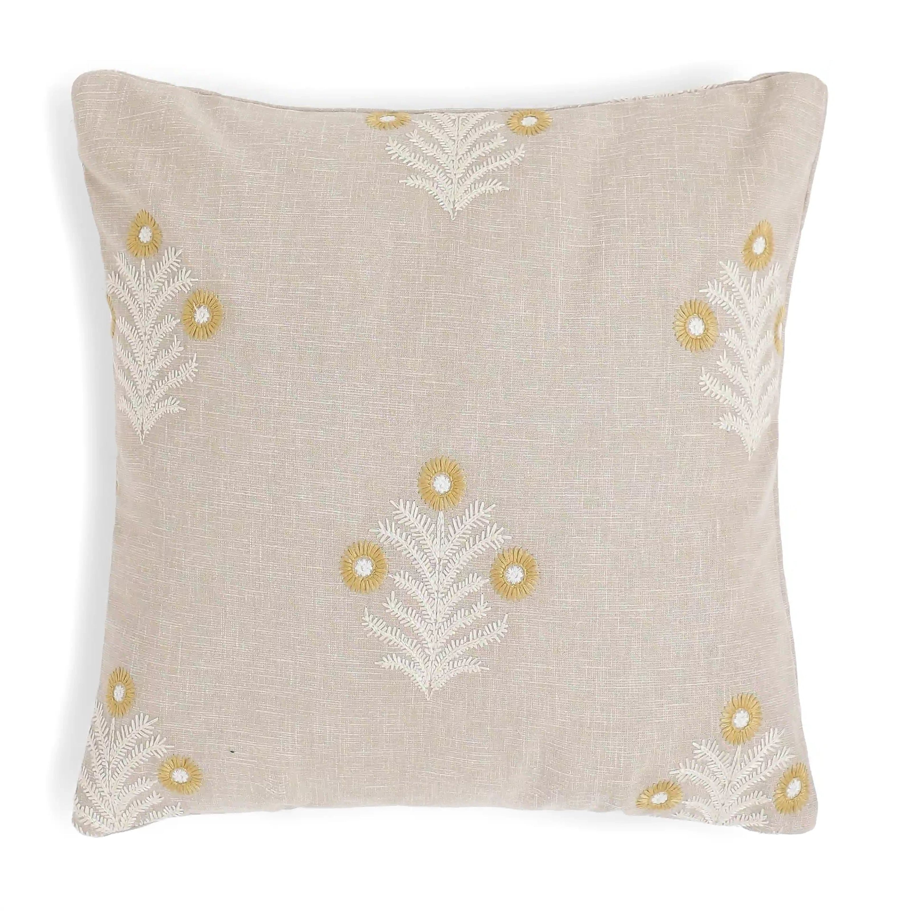 Vissencia Embroidered Cushion Cover | Threaded Bloom