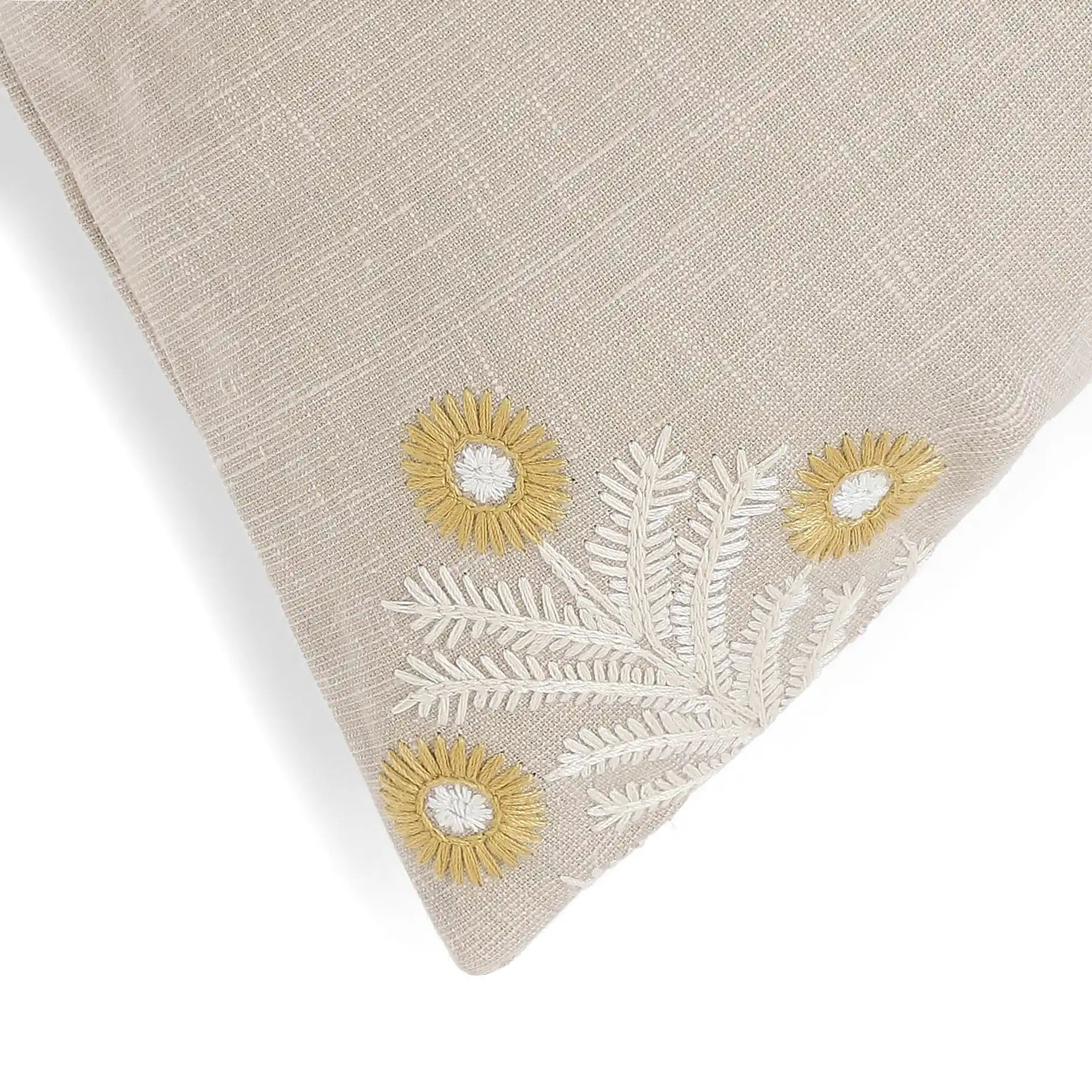 Vissencia Embroidered Cushion Cover | Threaded Bloom