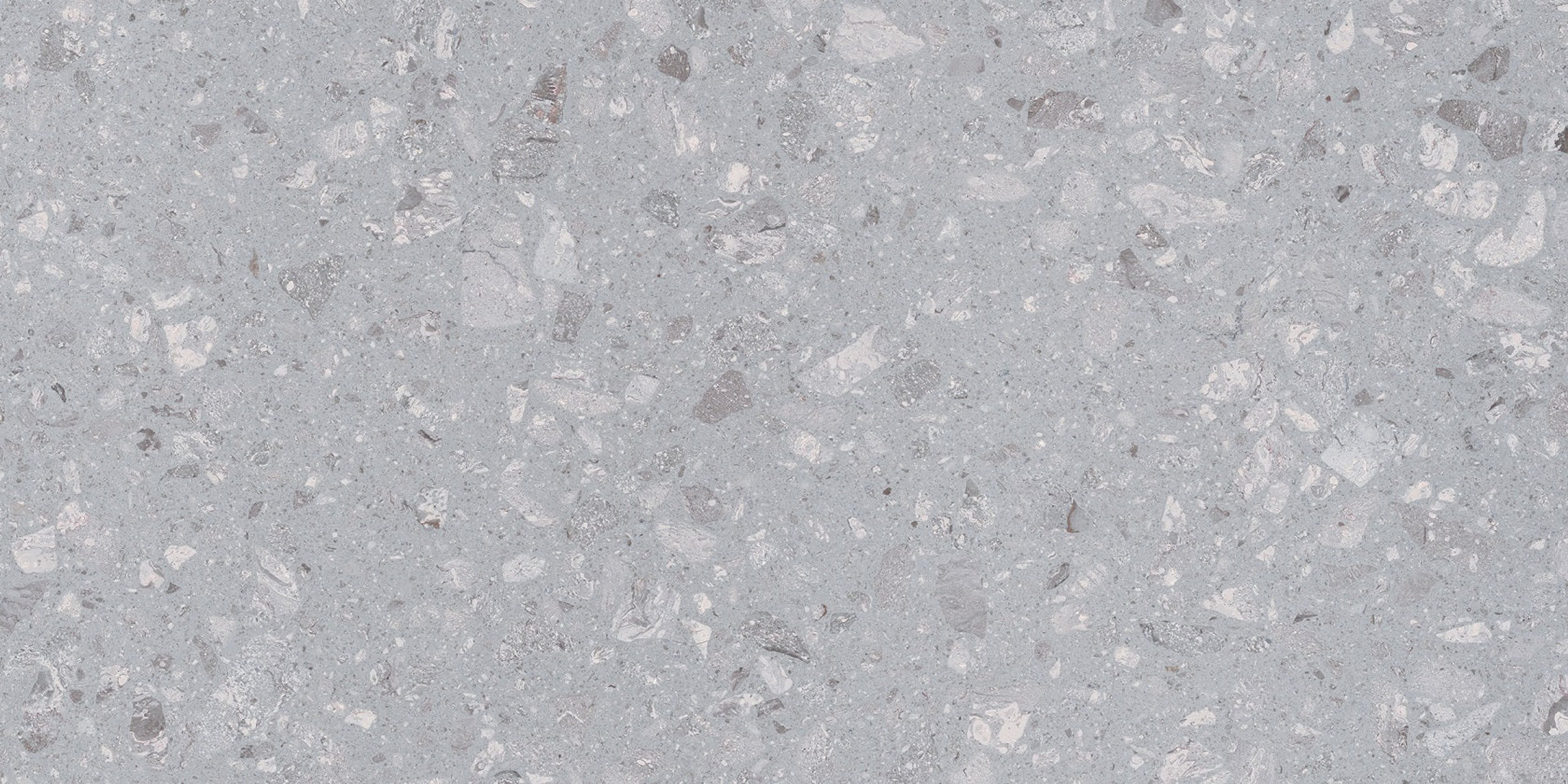 Venetian Fine Sterling, Grey, Terrazzo, Tiles - Vitrified - Full Body, 4 x 2 ft, 9 mm