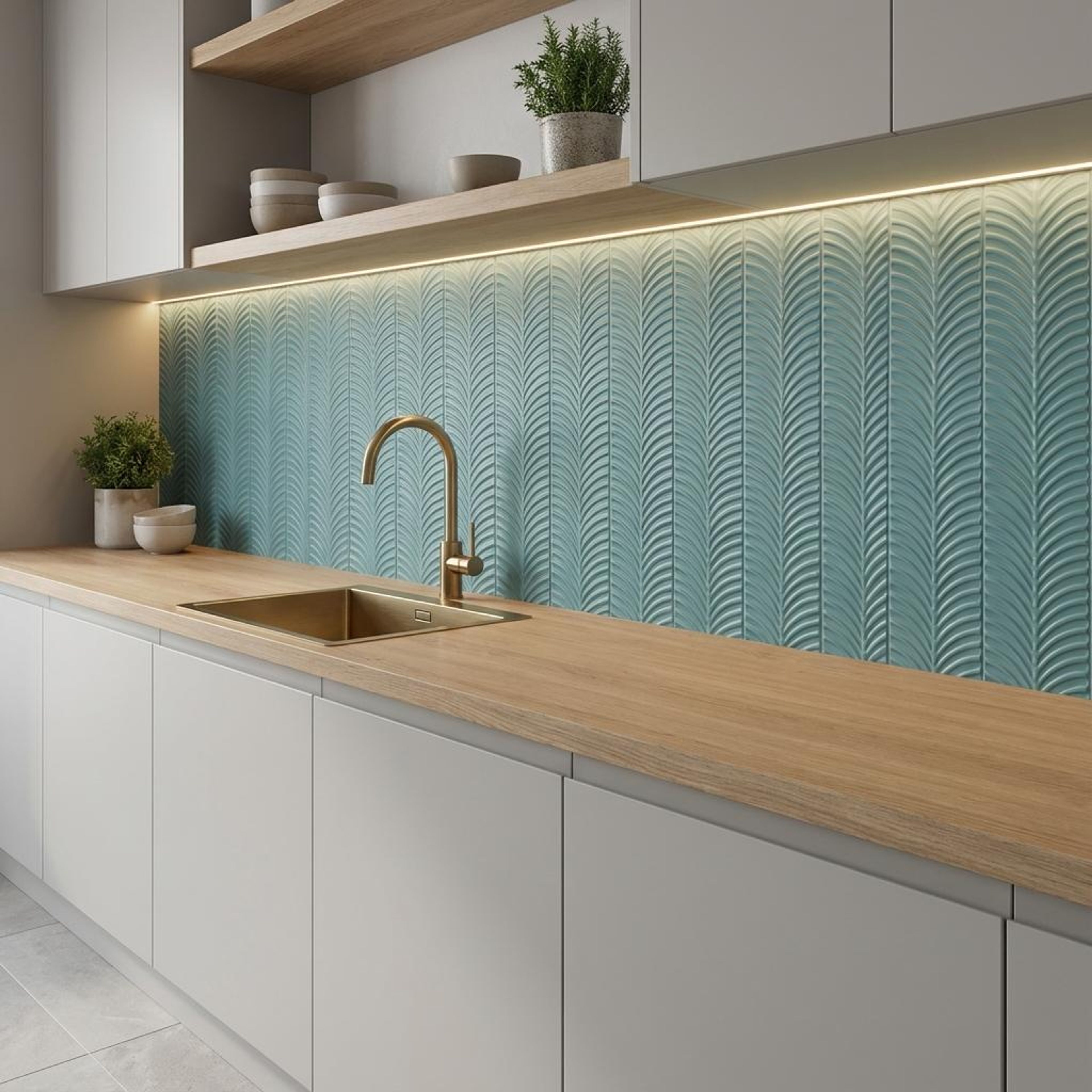 Aquamarine Metro Mist, Aqua, Subway, Tiles - Vitrified - Full Body, 1 x 0.25 ft, 9 mm