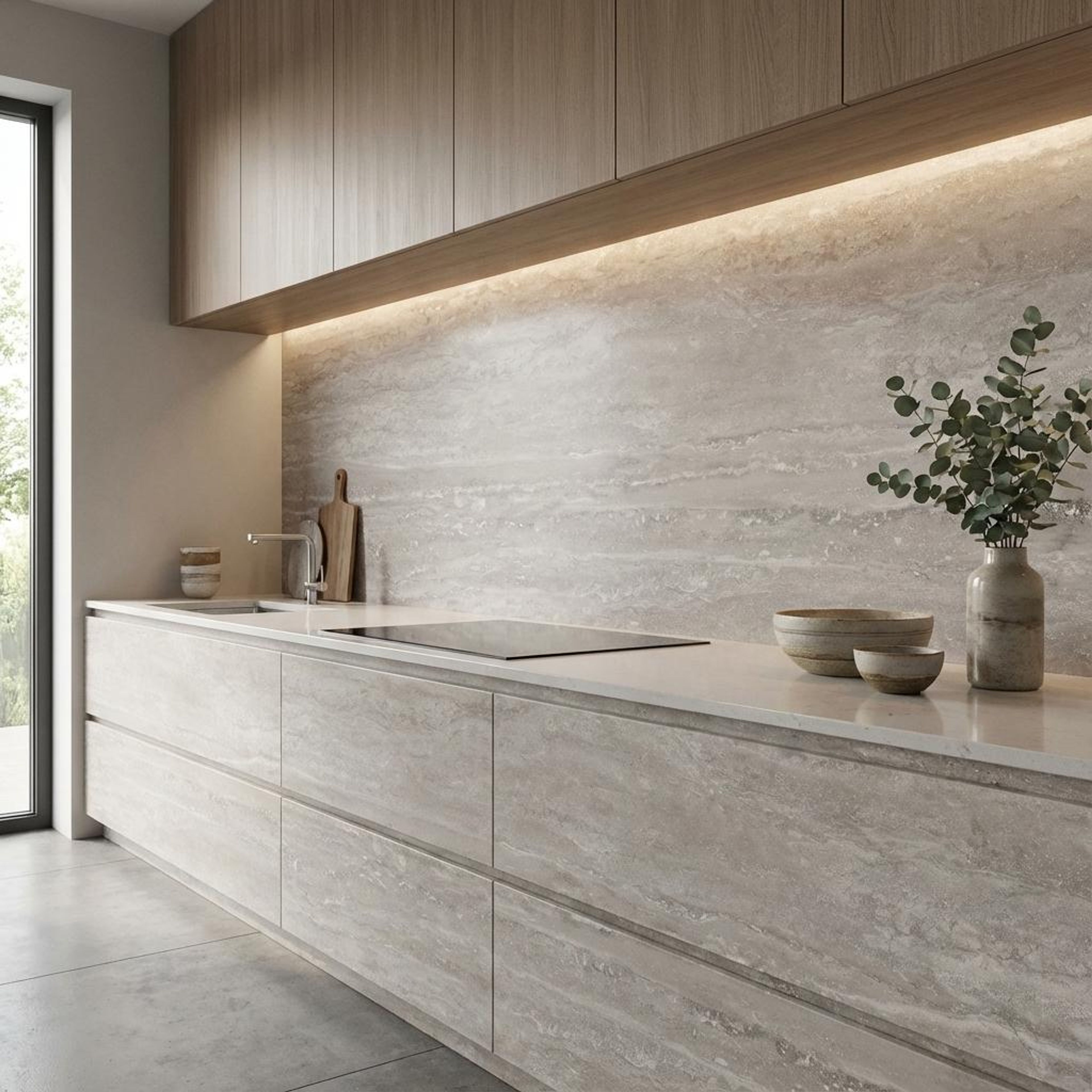 Mystical Virtue, Gray, Stone, Tiles - Vitrified - Full Body, 4 x 2 ft, 9 mm