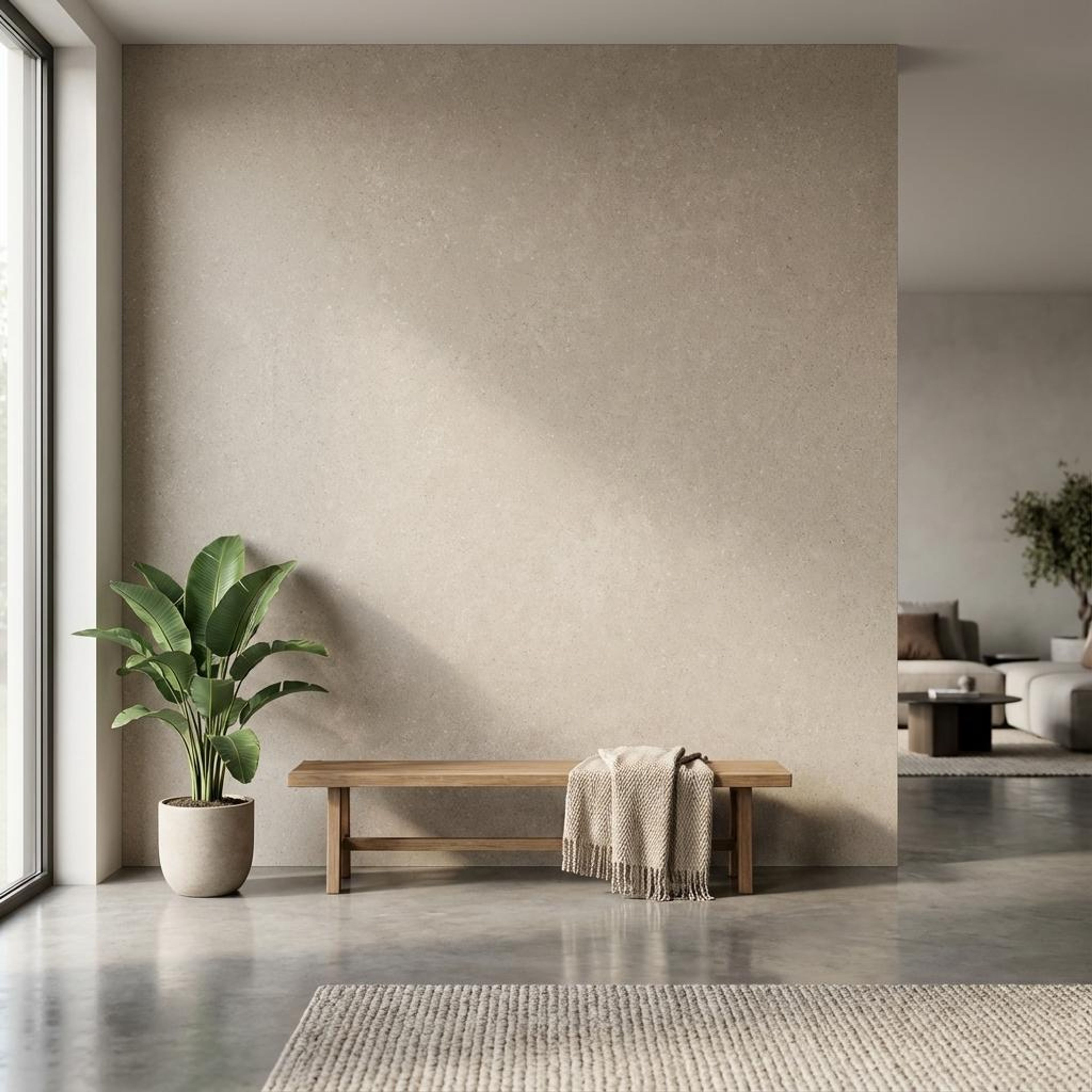 Imperio Rock, Ivory, Stone, Tiles - Vitrified - Full Body, 4 x 2 ft, 9 mm