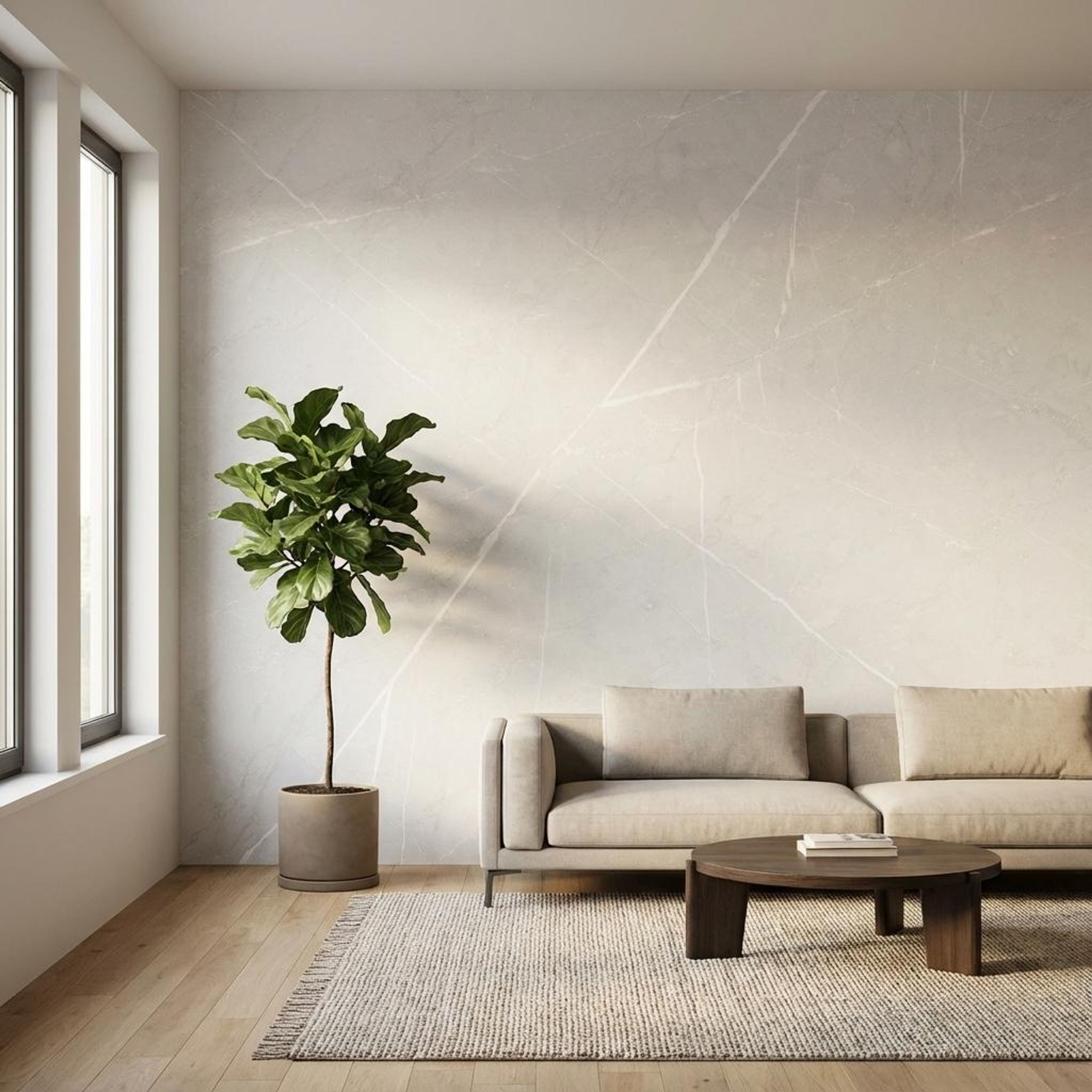 Imperial Pearl Marble, Ivory, Marble, Tiles - Vitrified - Full Body, 2 x 1 ft, 9 mm