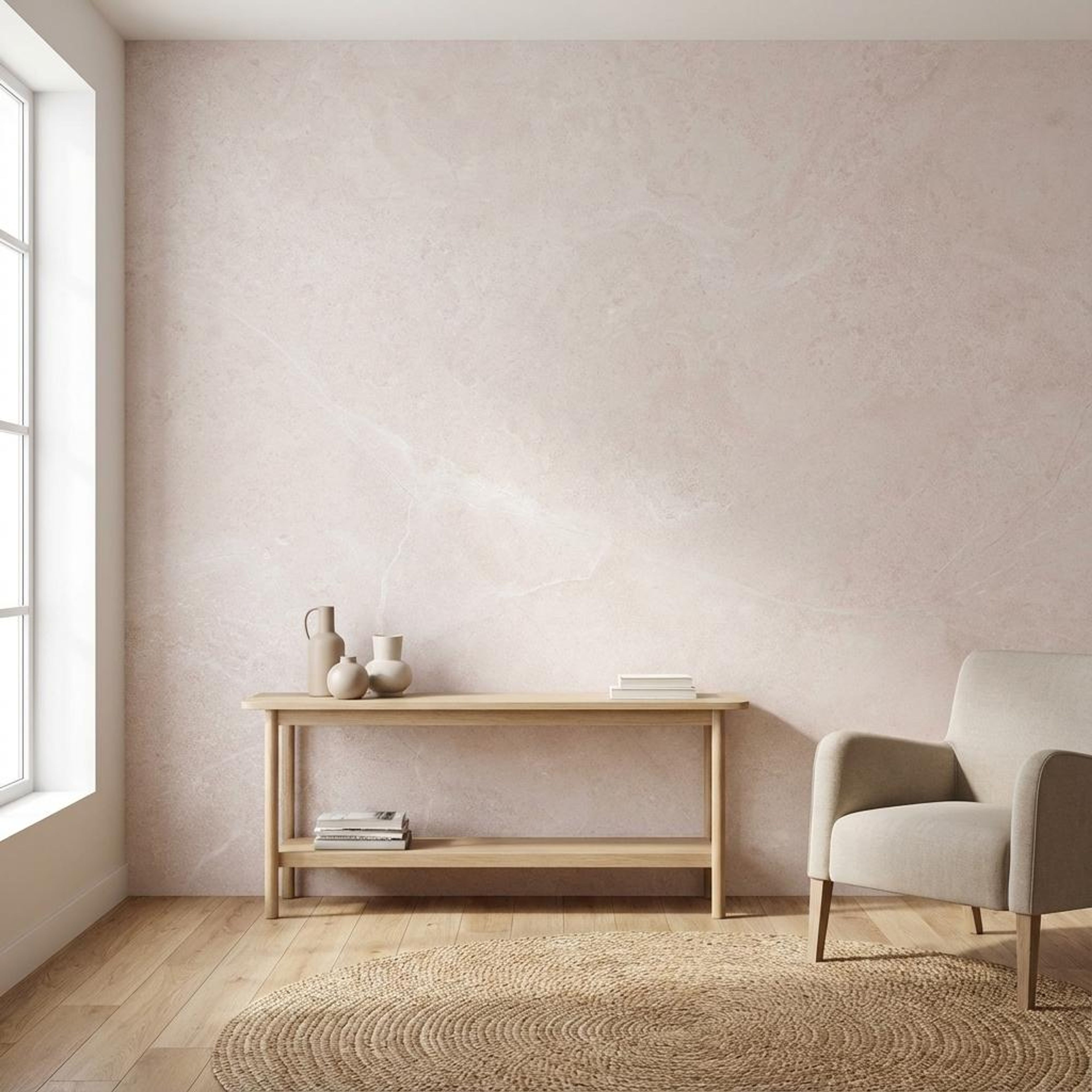 Imperial Pearl Marble, Soft Pink, Marble, Tiles - Vitrified - Full Body, 2 x 1 ft, 9 mm