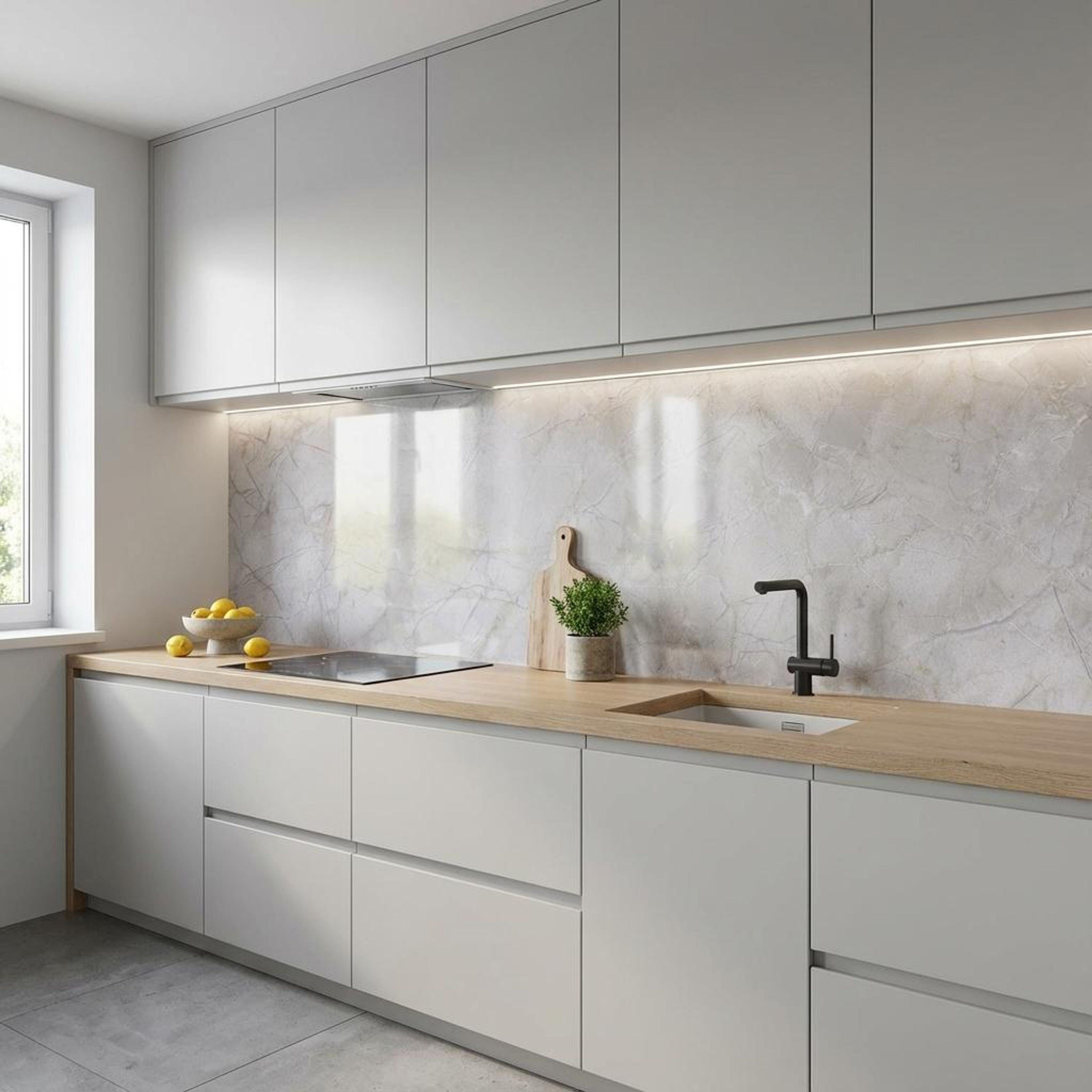 Sovereign Crème Marble, Light Grey, Marble, Tiles - Vitrified - Full Body, 2 x 1 ft, 9 mm