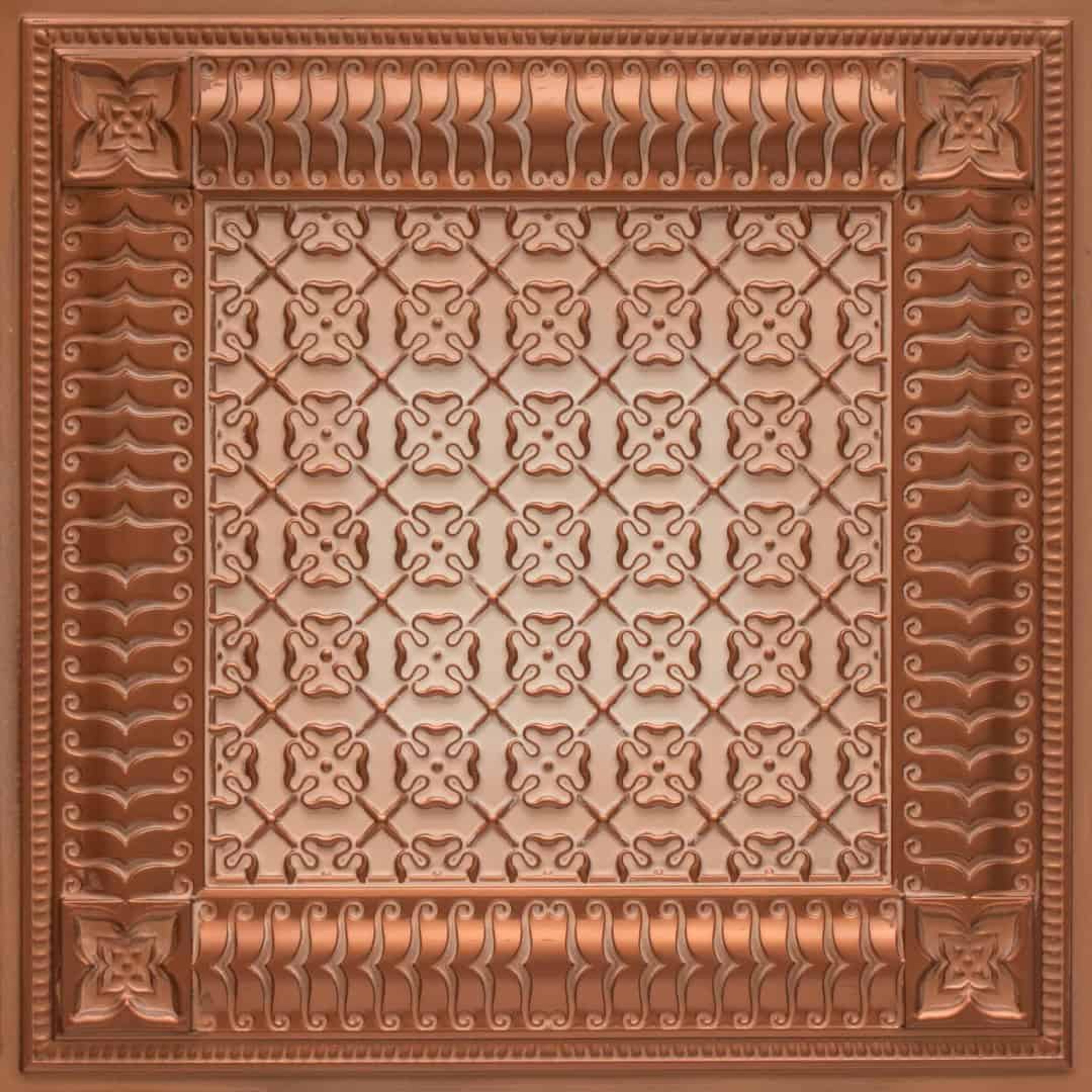 Intense Sandstone - Moraccan Meshwork - Beige, Brown - Decorative Ceiling Panel - 2 ft x 2 ft