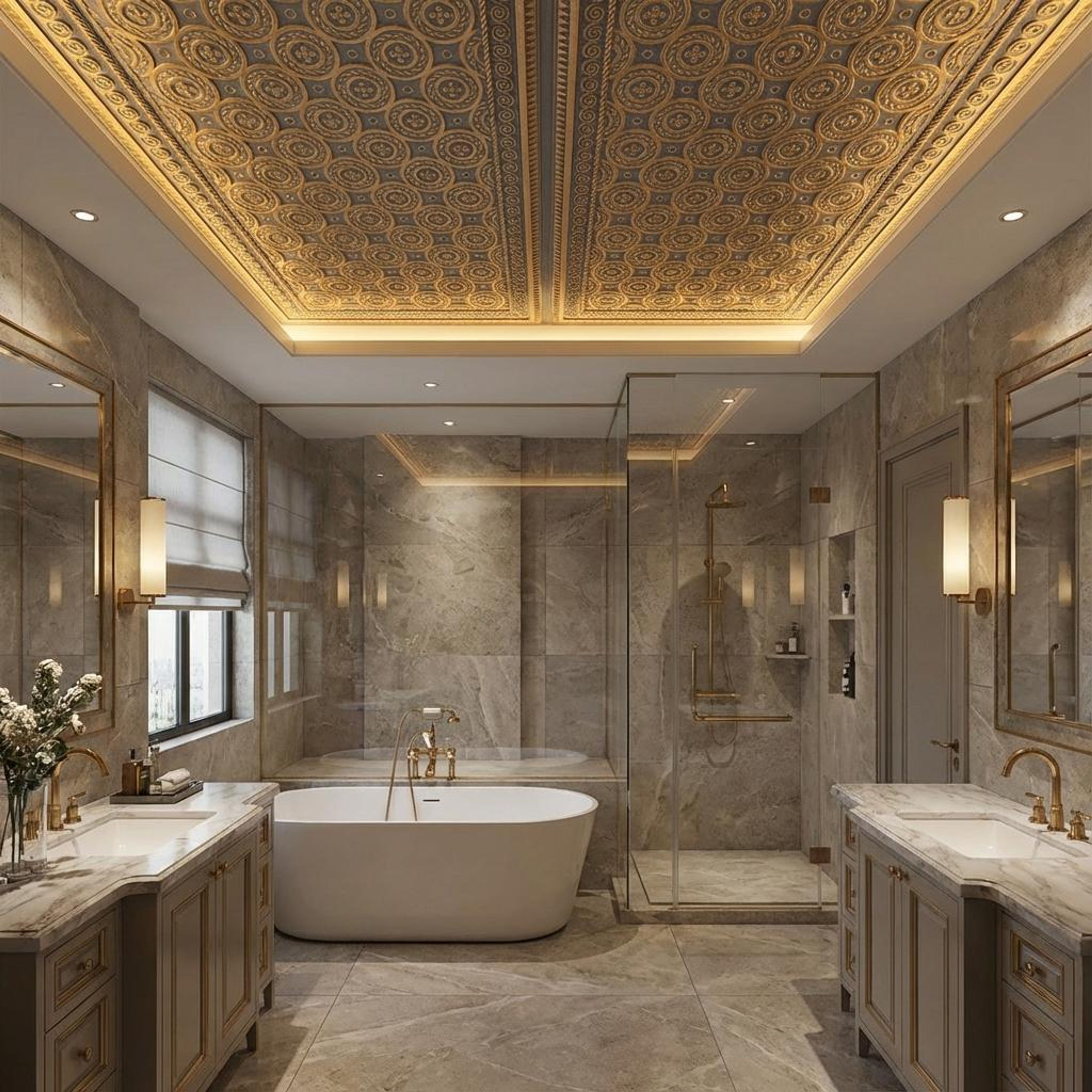 Fusion Royal Grey - Moraccan Meshwork - Silver, Grey - Decorative Ceiling Panel - 2 ft x 2 ft