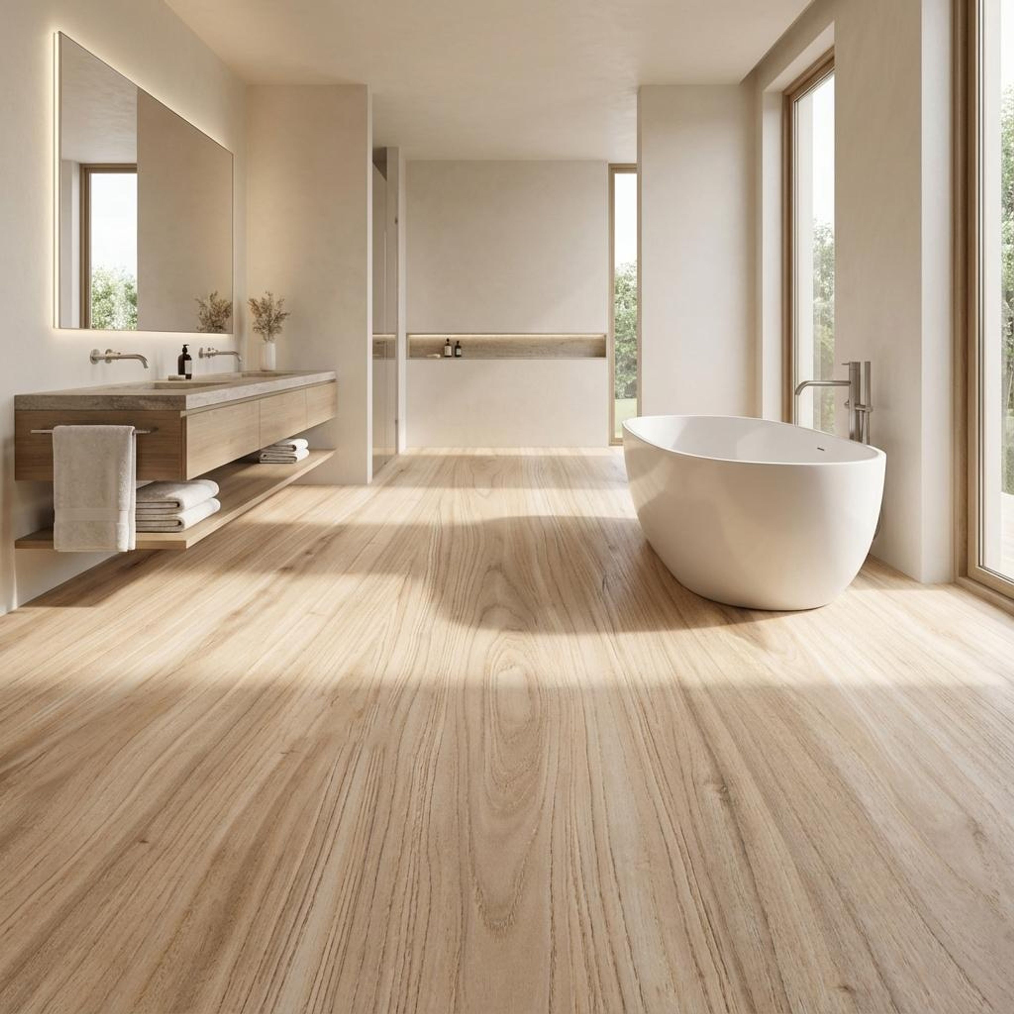 Pine Driftwood Plank, Beige, Wood, Tiles - Vitrified - Full Body, 4 x 2 ft, 9 mm