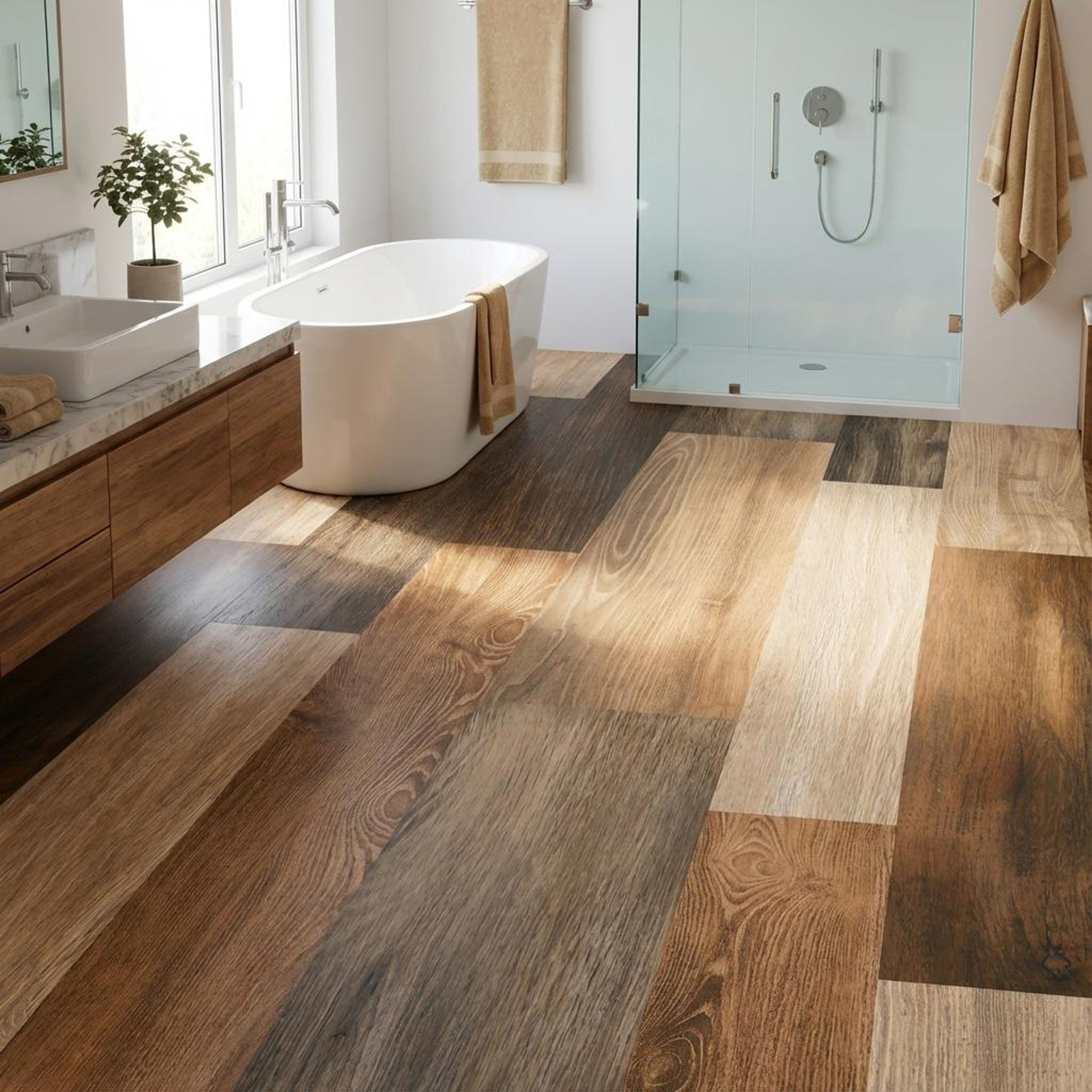 Furell Brown Wood Plank, Dark Brown, Wood, Tiles - Vitrified - Full Body, 4 x 2 ft, 9 mm