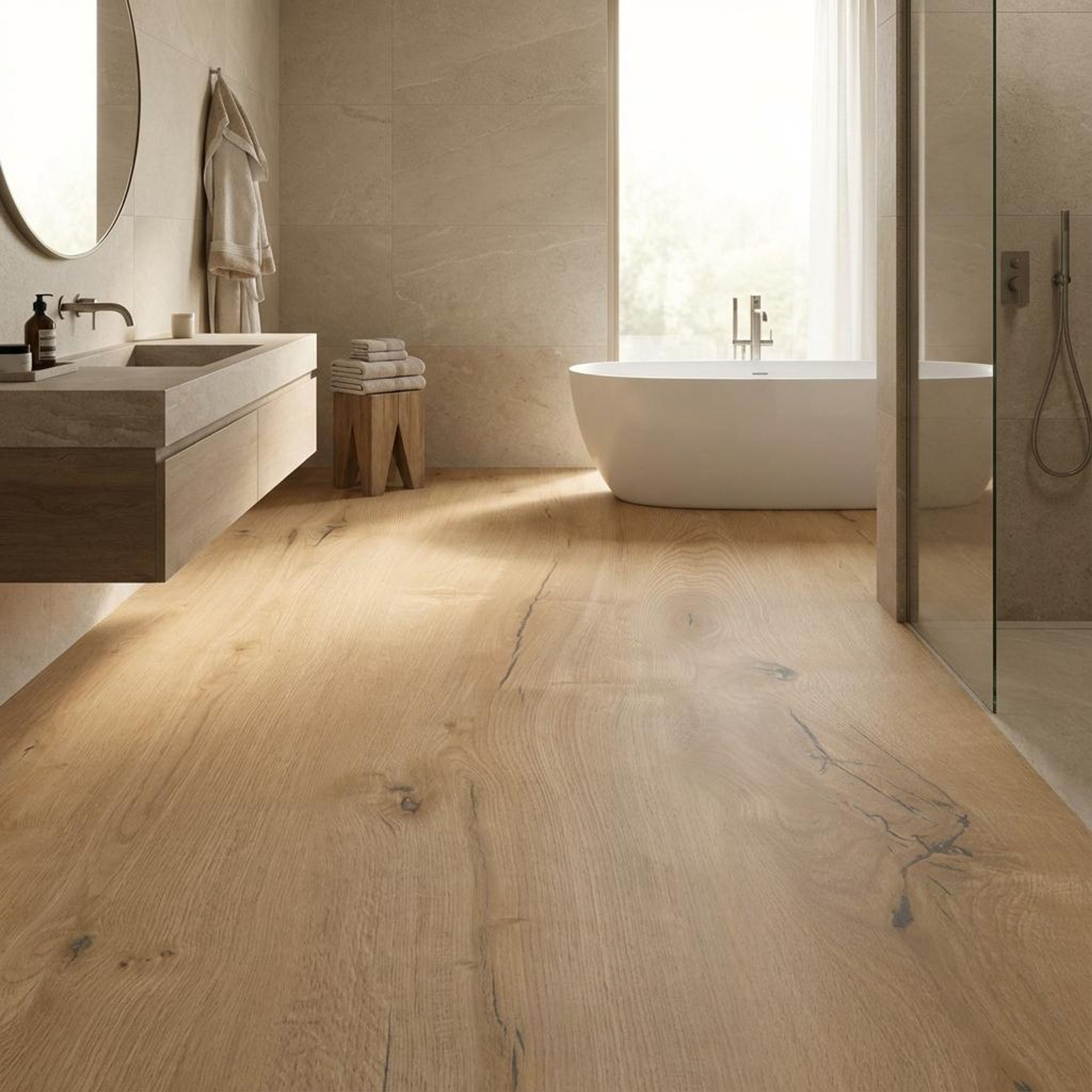 Dakota Natural Wood Plank, Terracotta, Wood, Tiles - Vitrified - Full Body, 4 x 2 ft, 9 mm