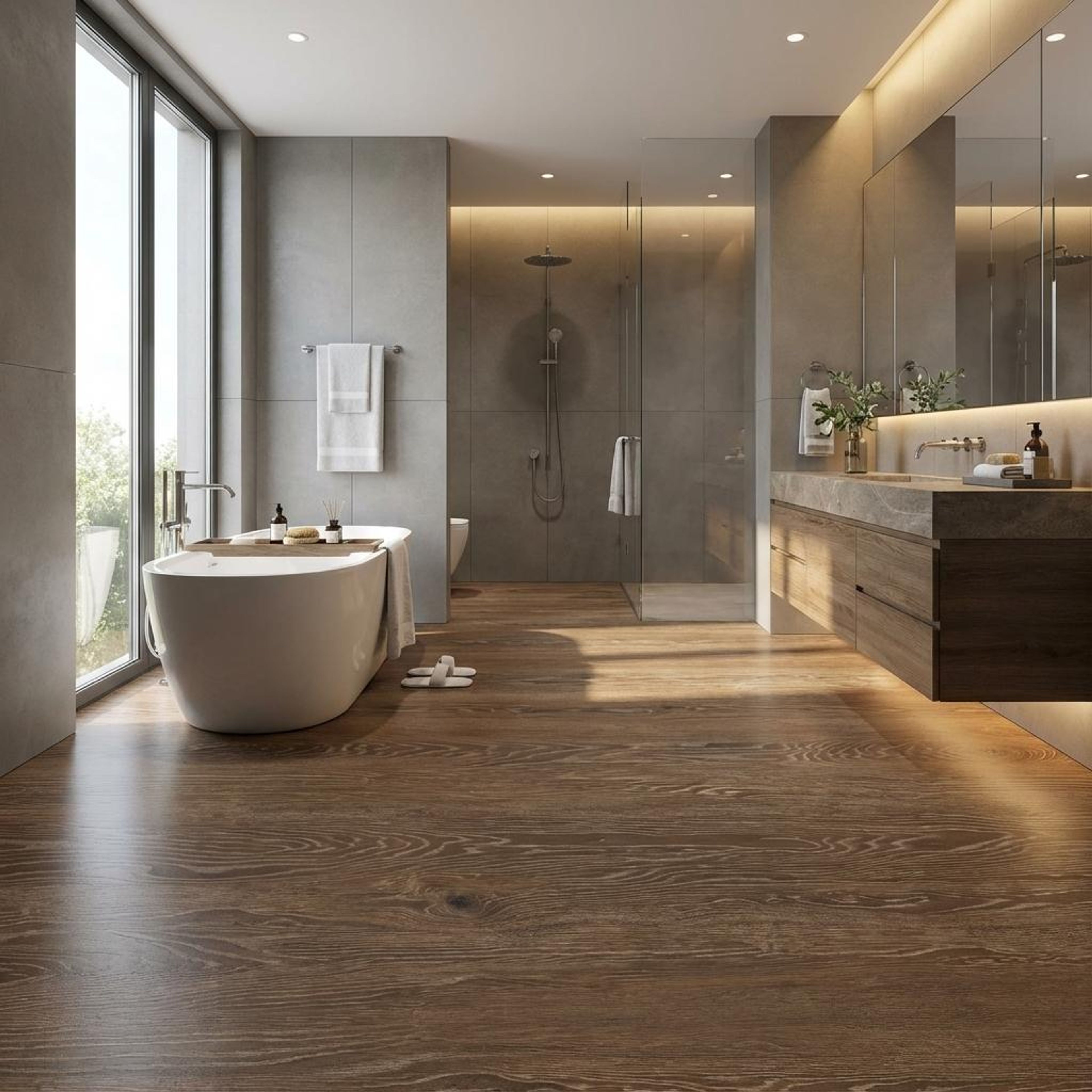 Oak Honey Plank, Dark Brown, Wood, Tiles - Vitrified - Full Body, 4 x 2 ft, 9 mm