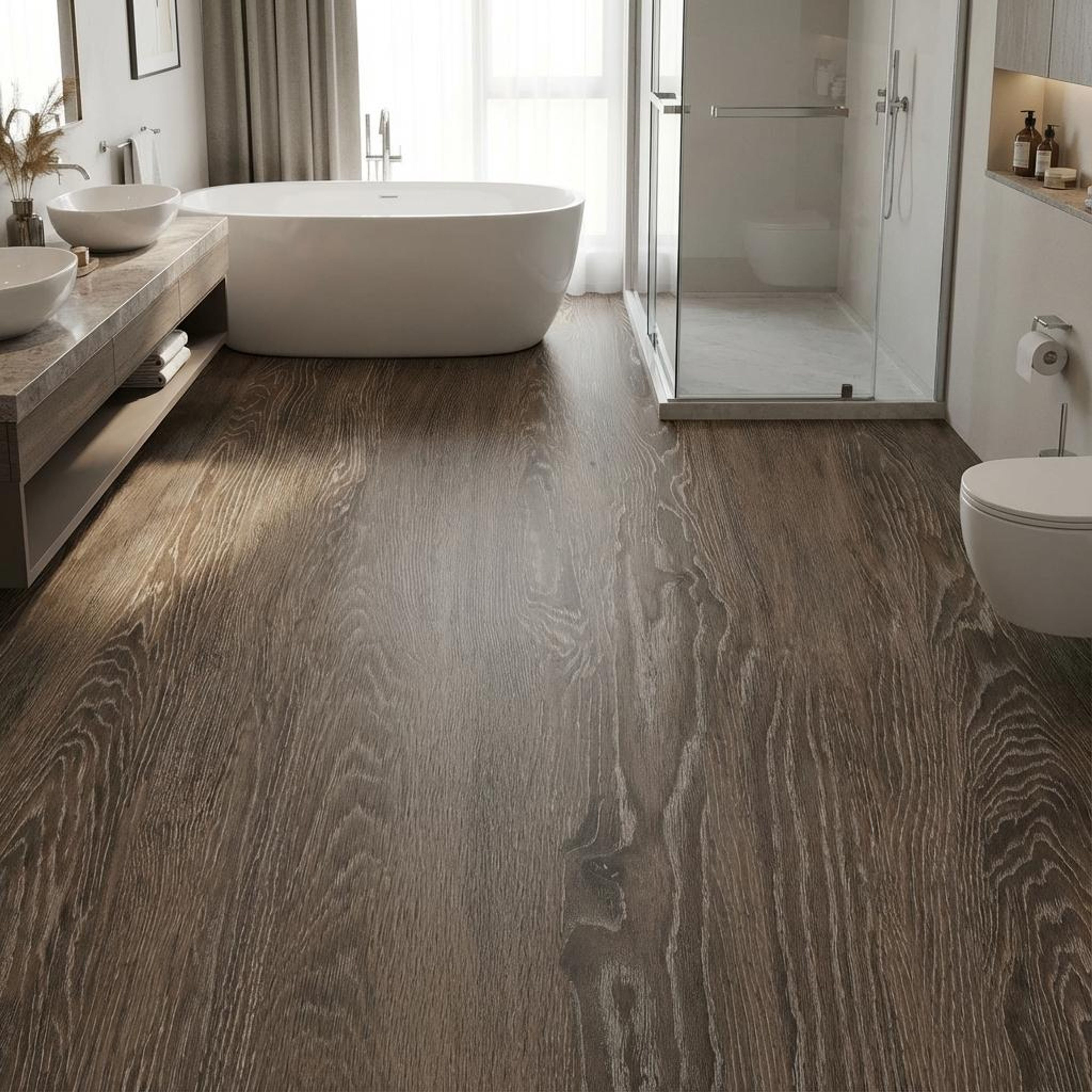 Caldera Moka Wood Plank, Dark Brown, Wood, Tiles - Vitrified - Full Body, 4 x 2 ft, 9 mm