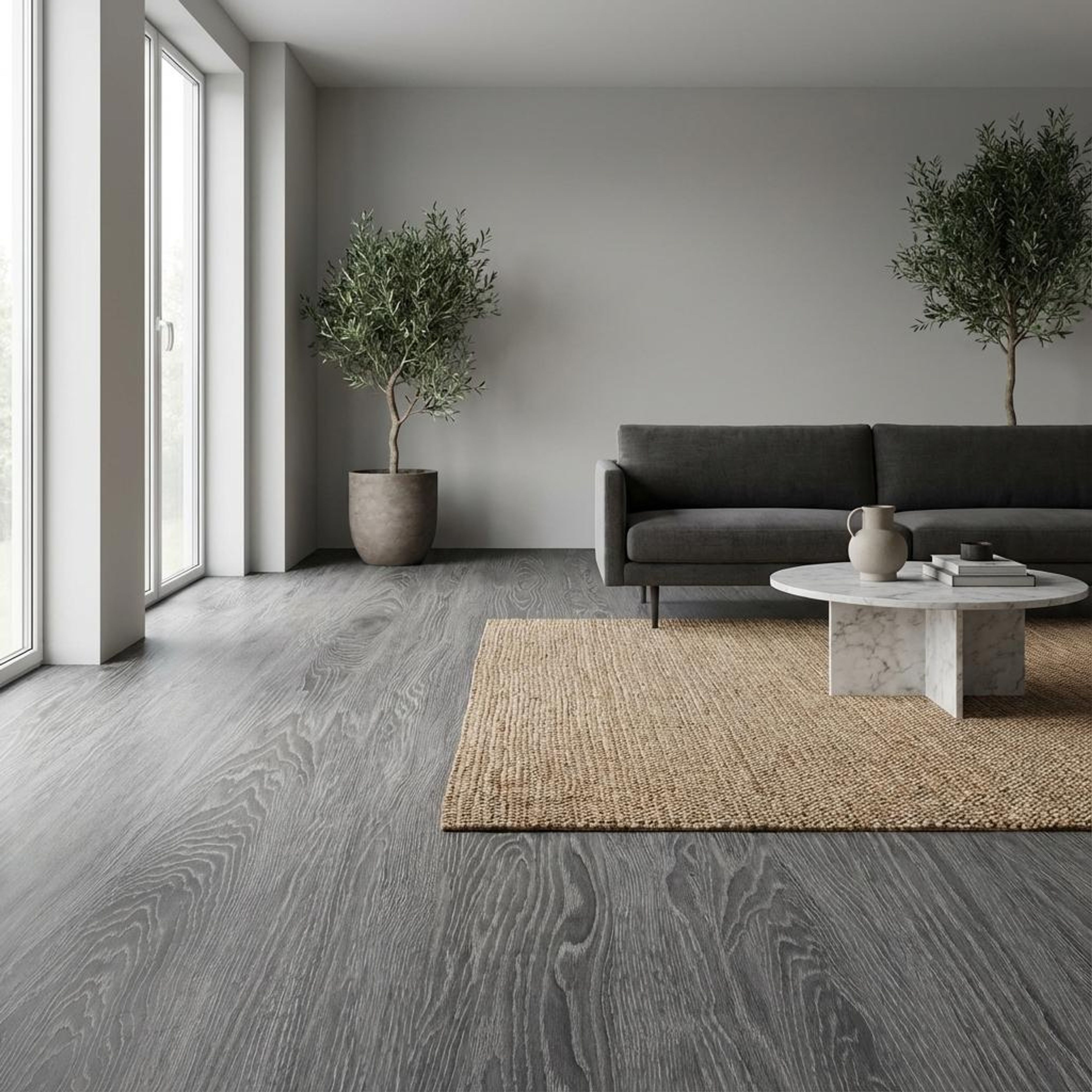 Caldera Black Wood Plank, Dark Grey, Wood, Tiles - Vitrified - Full Body, 4 x 2 ft, 9 mm