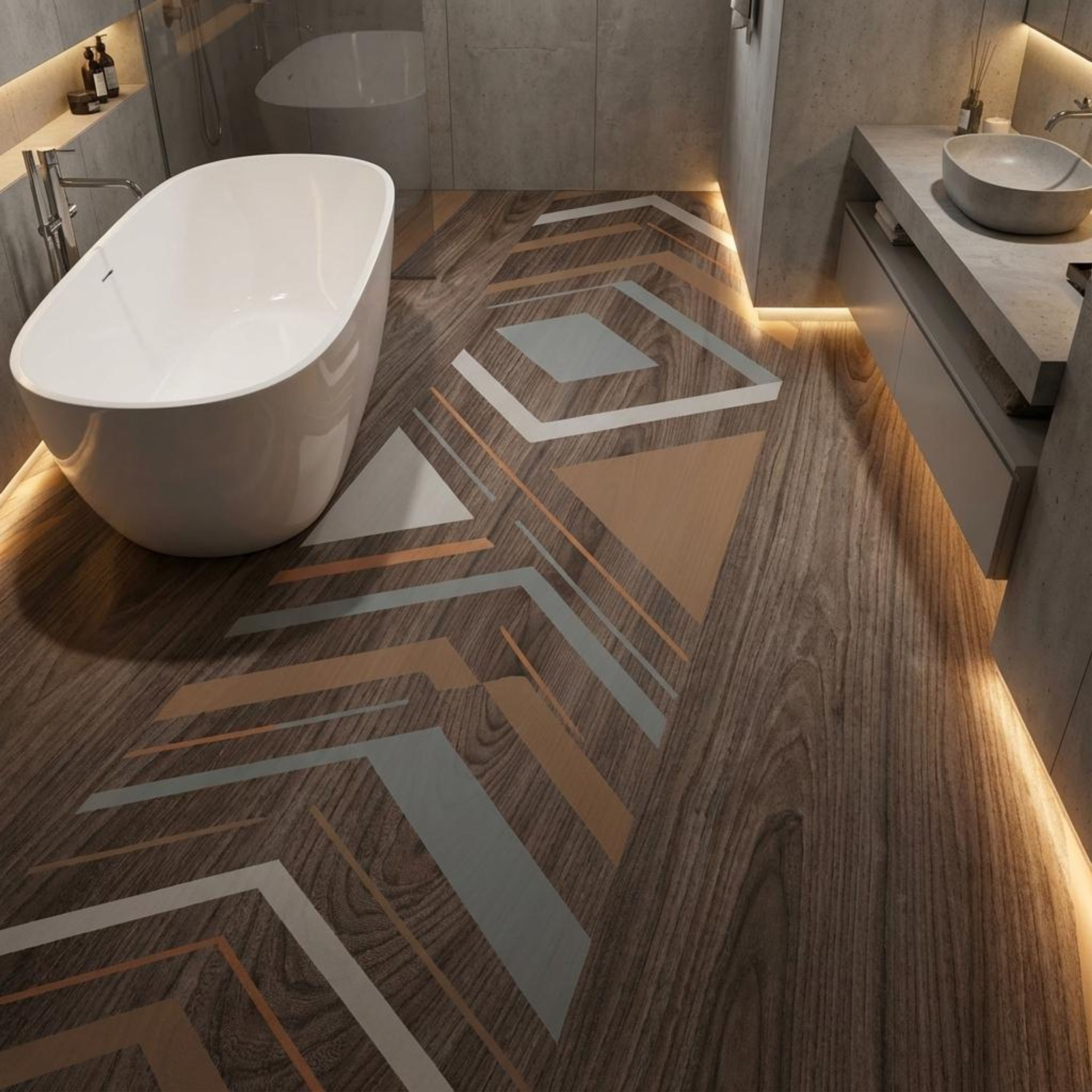 Vibes Moka Decor Wood Plank, Dark Brown, Wood, Tiles - Vitrified - Full Body, 4 x 0.6 ft, 9 mm