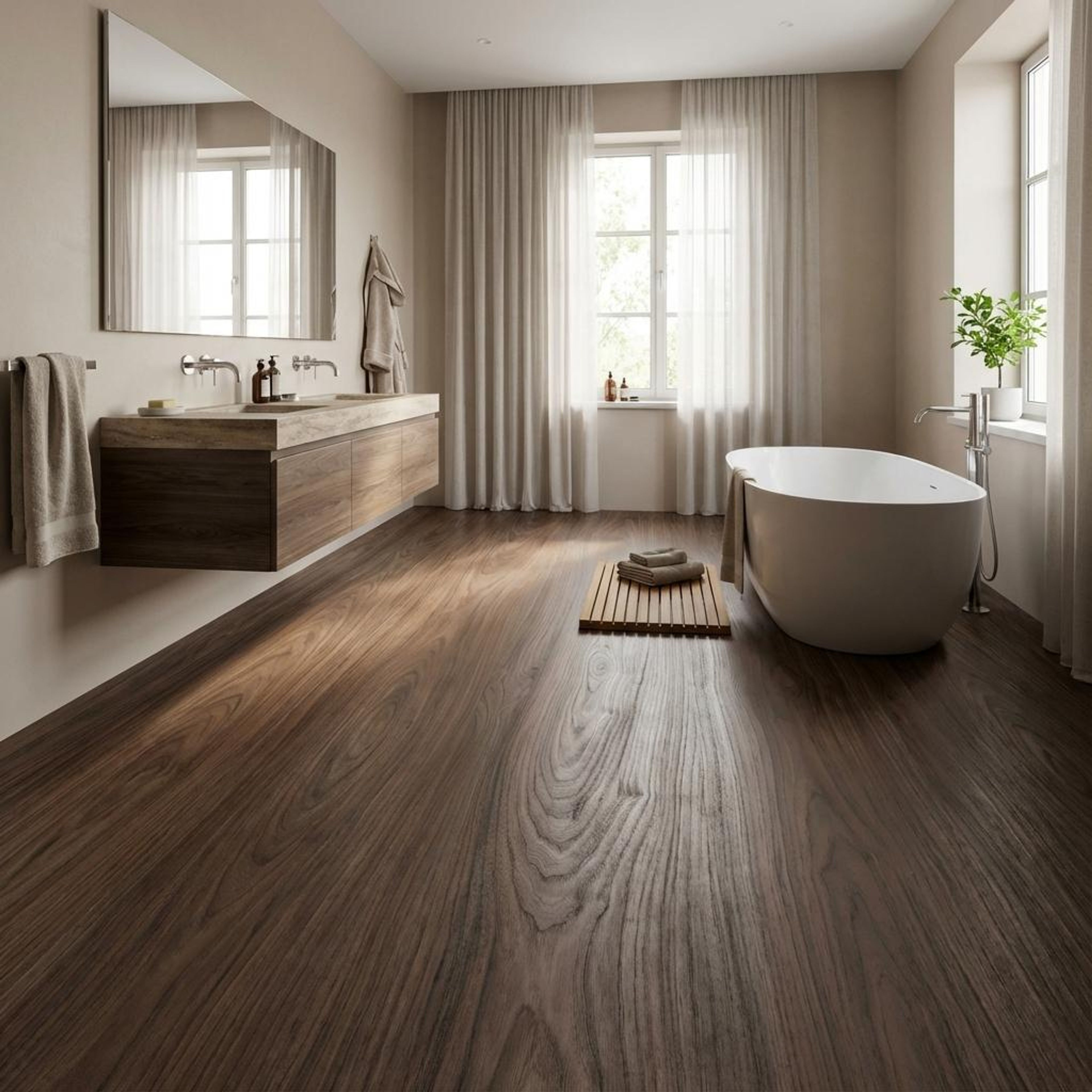 Vibes Moka Wood Plank, Dark Brown, Wood, Tiles - Vitrified - Full Body, 4 x 0.6 ft, 9 mm
