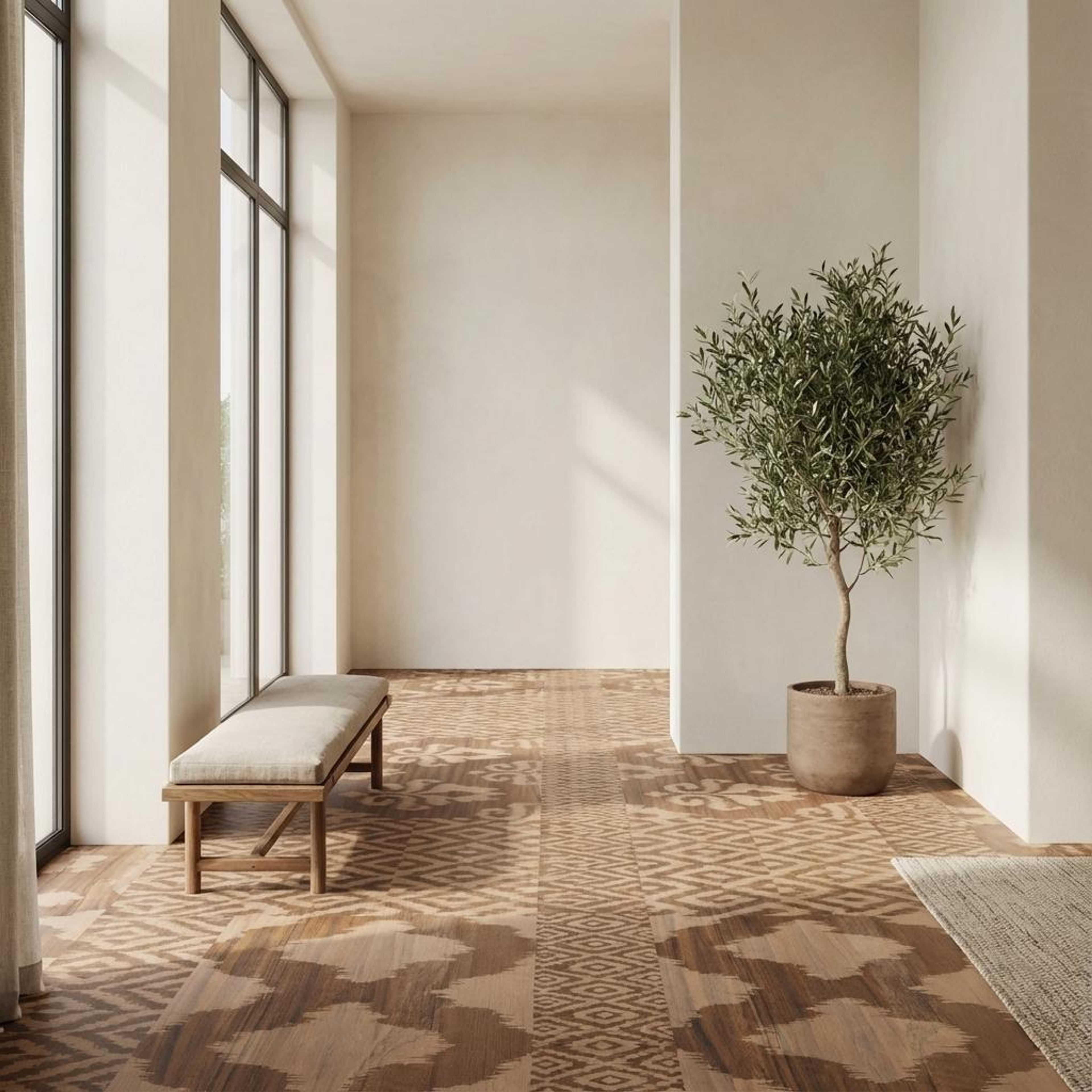 Vibes Brown Decor Wood Plank, Dark Brown, Wood, Tiles - Vitrified - Full Body, 4 x 0.6 ft, 9 mm