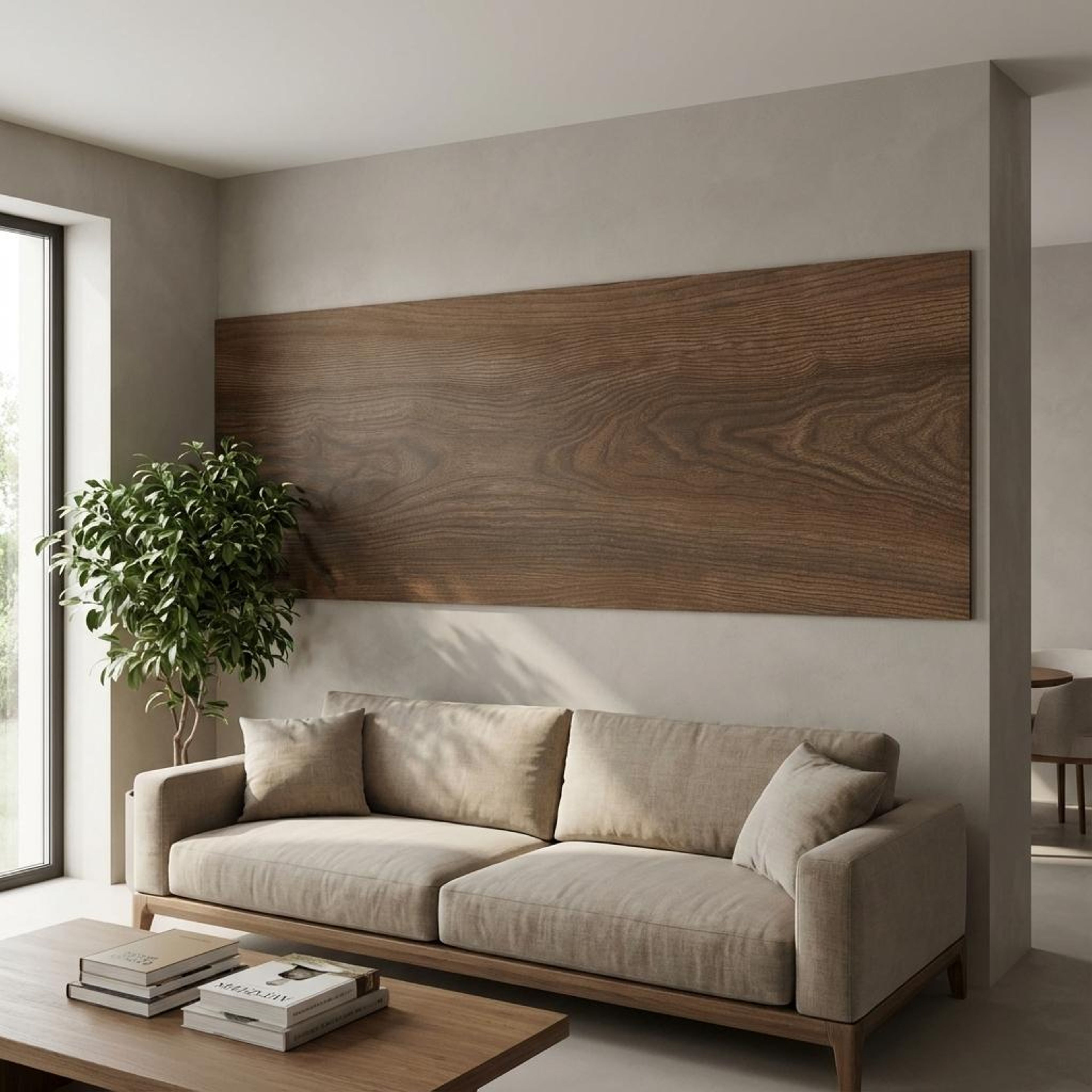 Vibes Brown Wood Plank, Dark Brown, Wood, Tiles - Vitrified - Full Body, 4 x 0.6 ft, 9 mm