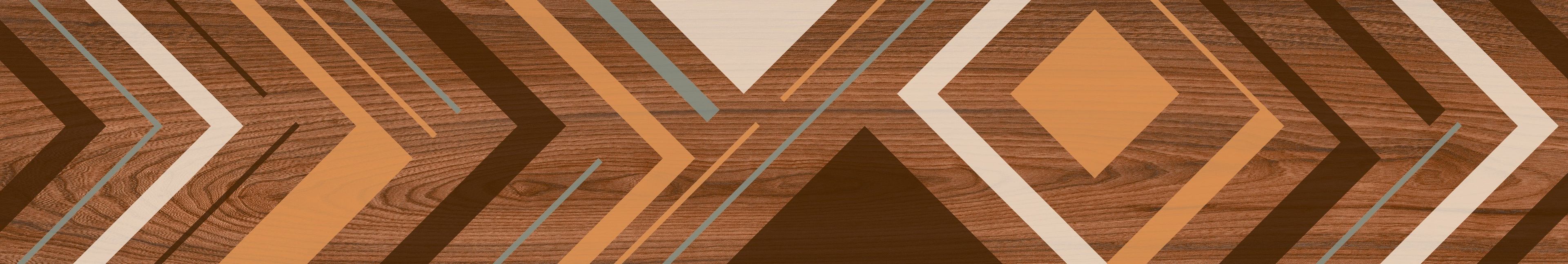 Vibes Ochre Decor Wood Plank, Dark Brown, Wood, Tiles - Vitrified - Full Body, 4 x 0.6 ft, 9 mm