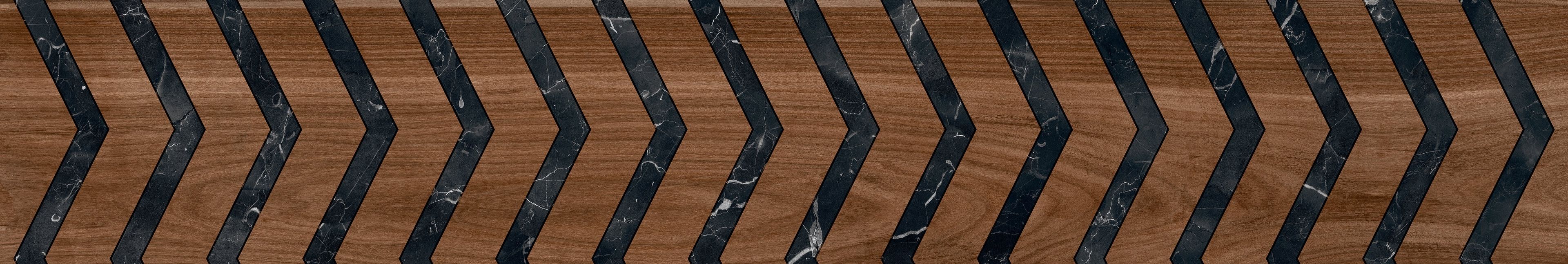 Wonder Tree Bark Decor Wood Plank, Dark Brown, Wood, Tiles - Vitrified - Full Body, 4 x 0.6 ft, 9 mm