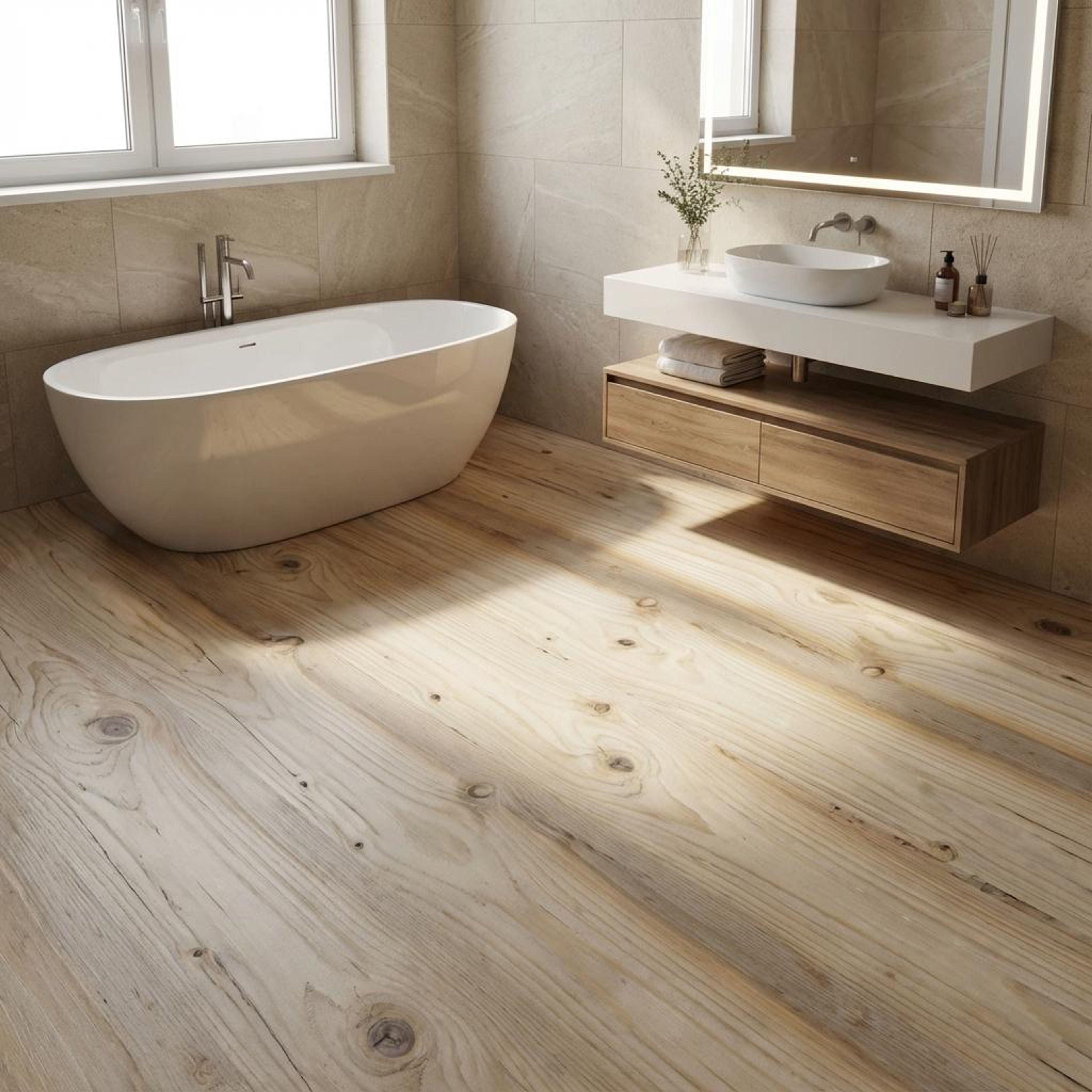 Ash Sterling Plank, Medium Grey, Wood, Tiles - Vitrified - Full Body, 4 x 0.6 ft, 9 mm