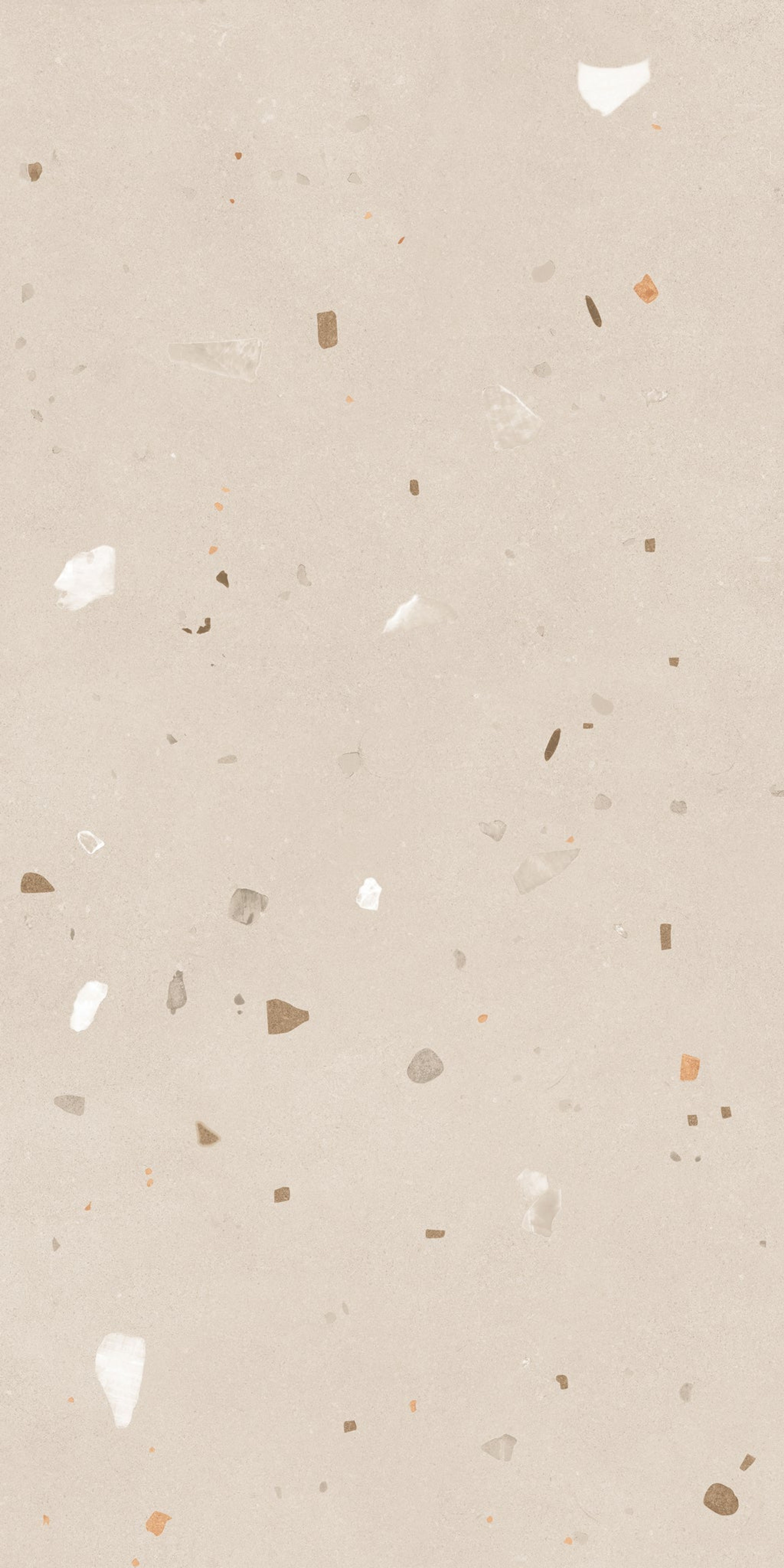 Verona Brown Terrazzo, Beige, Terrazzo, Tiles - Vitrified - Full Body, 4 x 2 ft, 9 mm