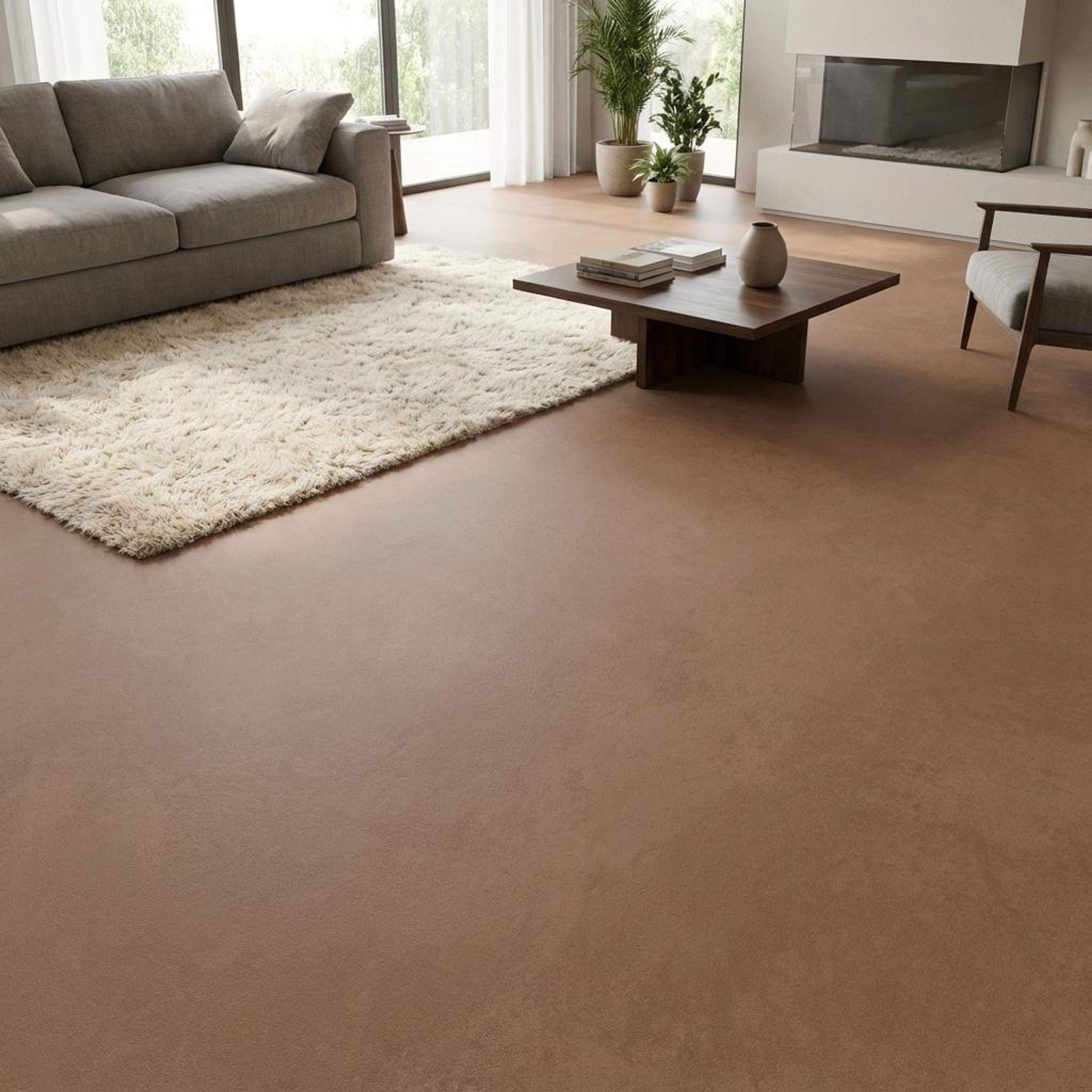 Icona Chestnut, Dark Brown, Stone, Tiles - Ceramic, 4 x 2 ft, 8.5 mm