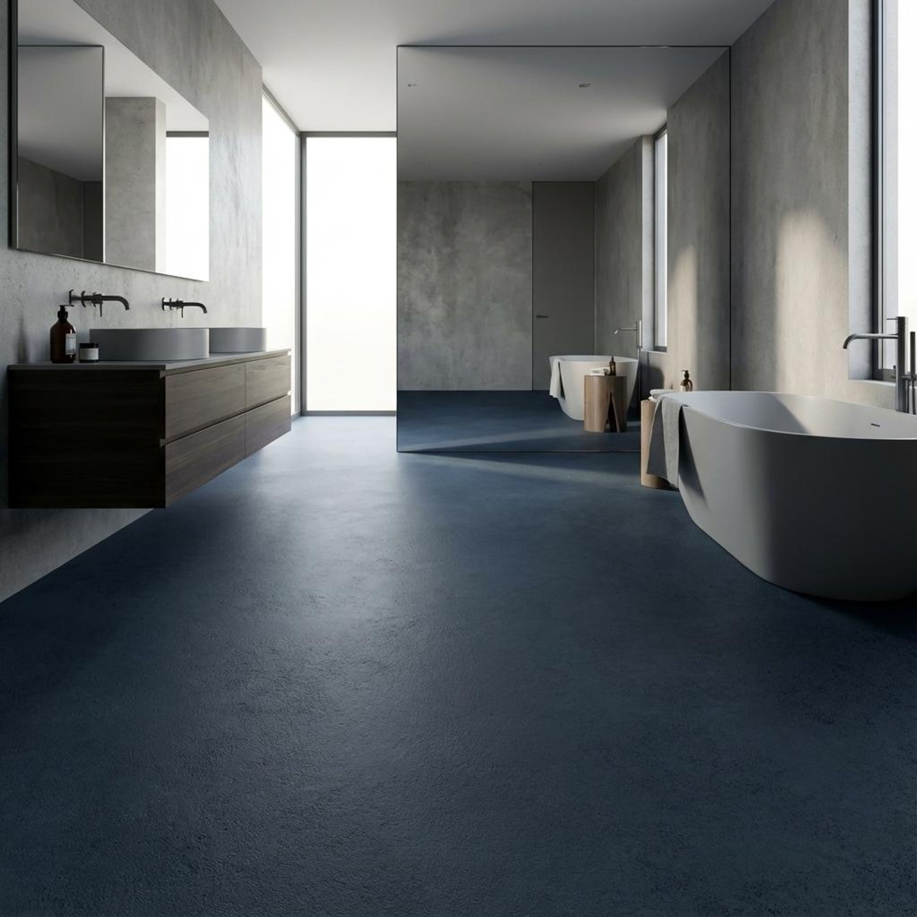 Icona Azul, Navy Blue, Stone, Tiles - Ceramic, 4 x 2 ft, 8.5 mm