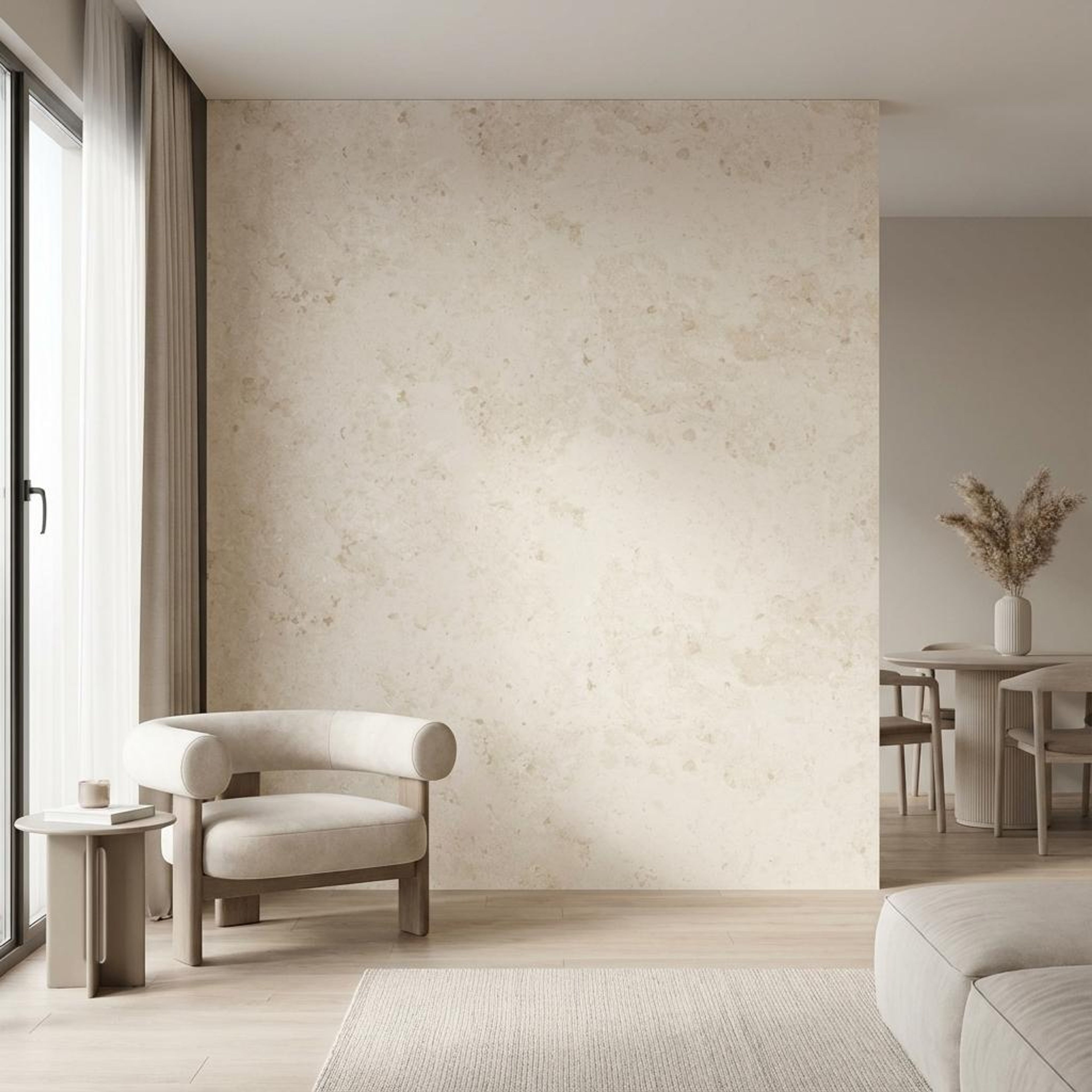 Zesty Sand, Warm White, Stone, Tiles - Vitrified - Full Body, 4 x 2 ft, 9 mm