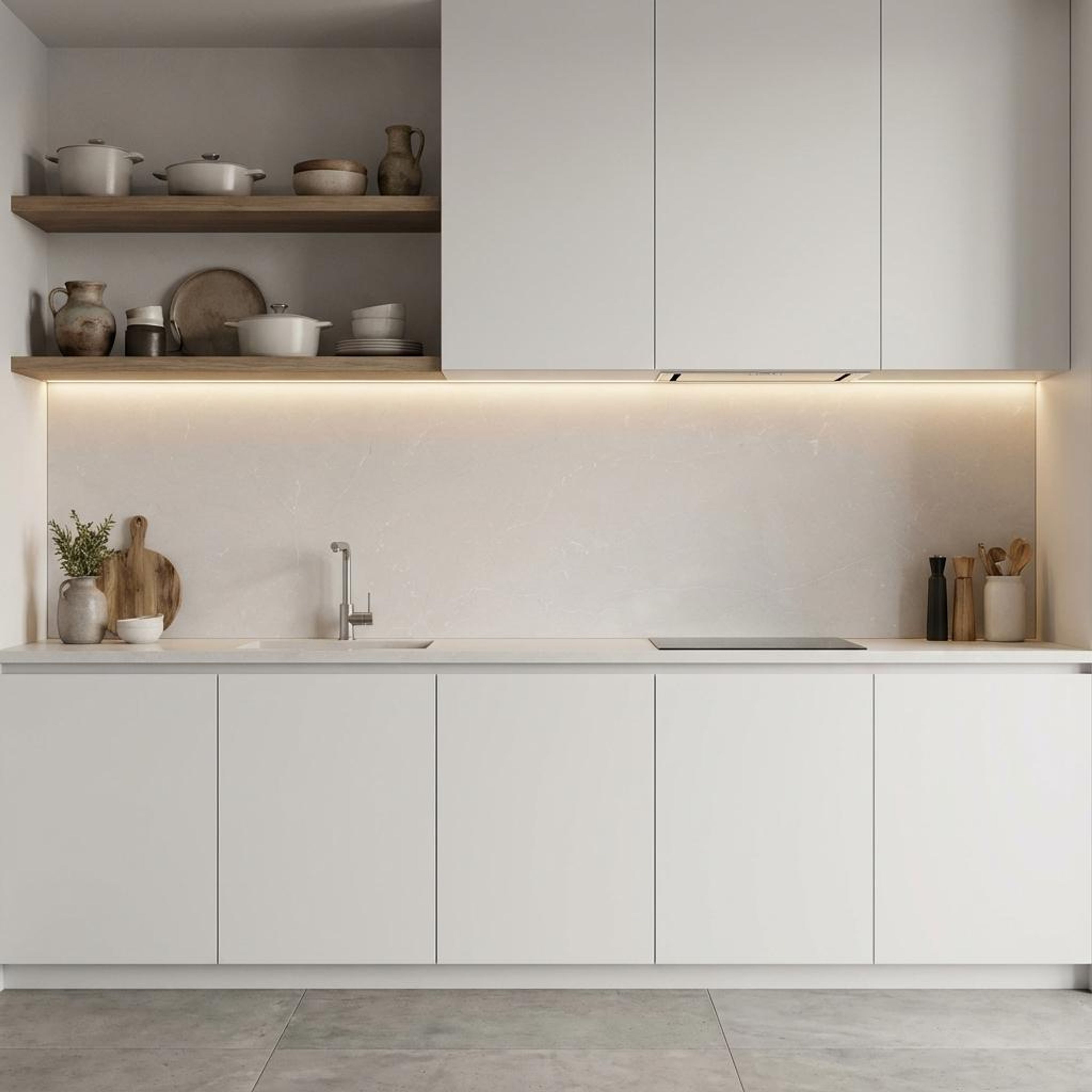 Nioz Blanc, Light Grey, Stone, Tiles - Vitrified - Full Body, 4 x 2 ft, 9 mm