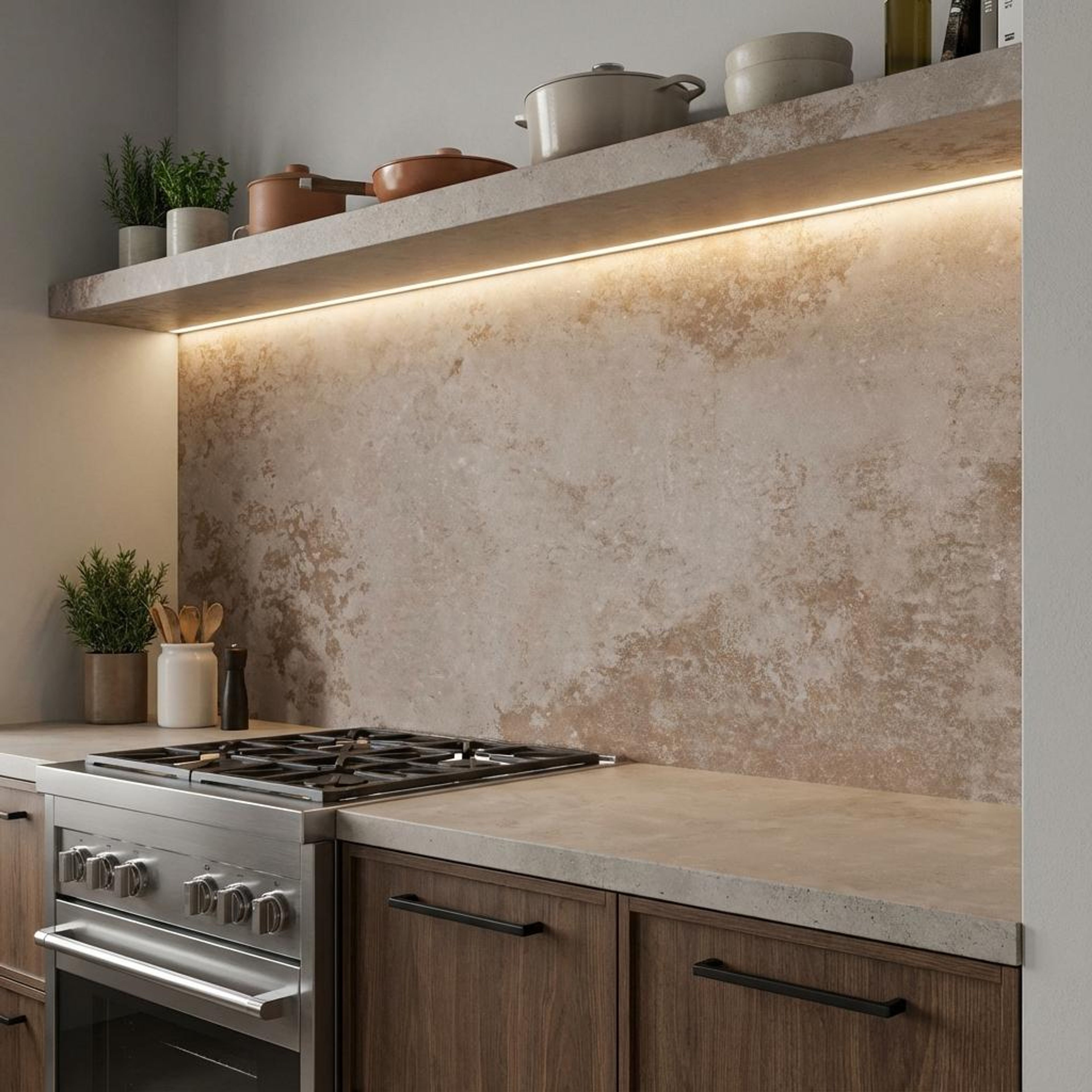 Arfine Clay, Medium Grey, Stone, Tiles - Vitrified - Full Body, 2 x 2 ft, 8.8 mm