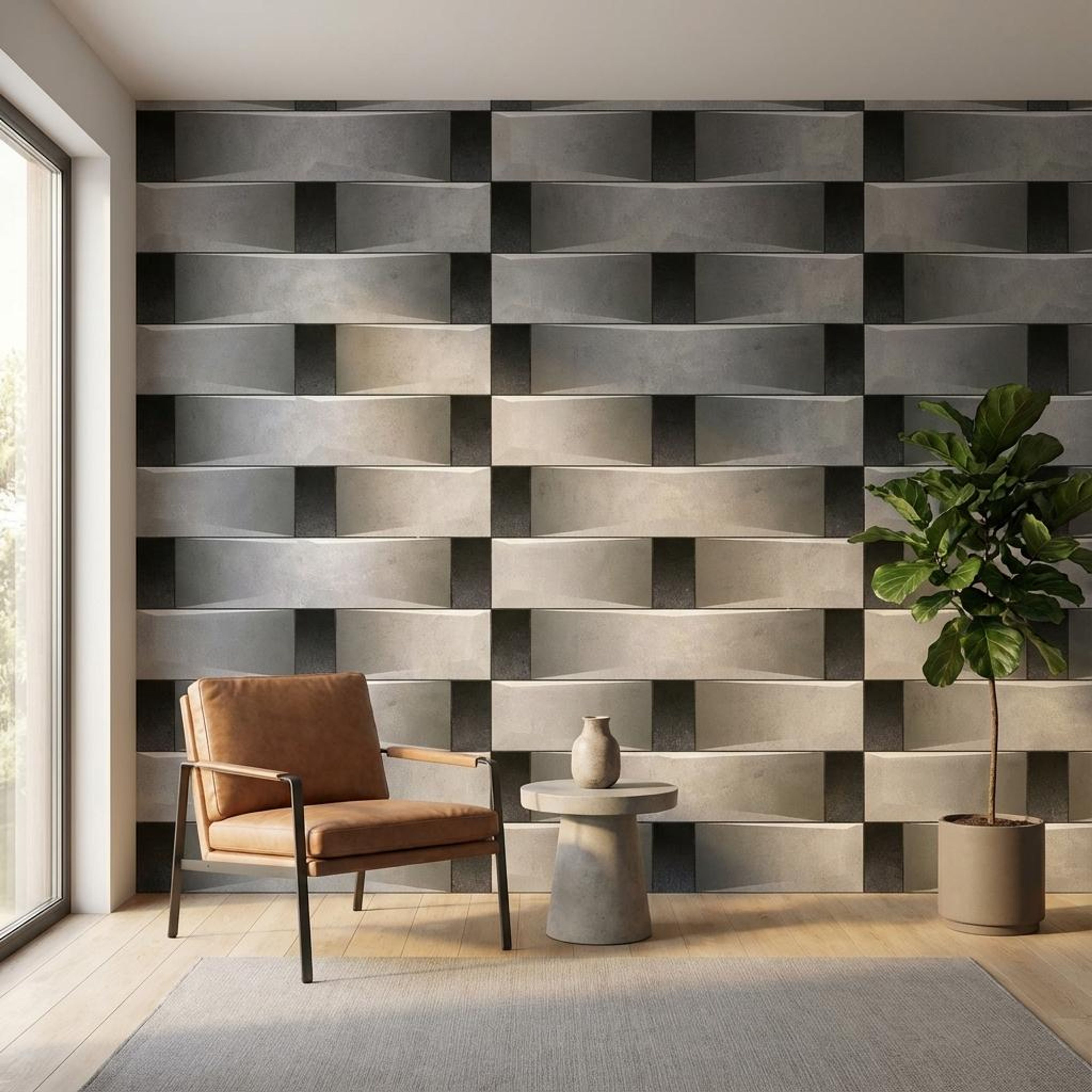 Glomat Steel, Gray, Printed, Tiles - Vitrified - Full Body, 1 x 1 ft, 9 mm