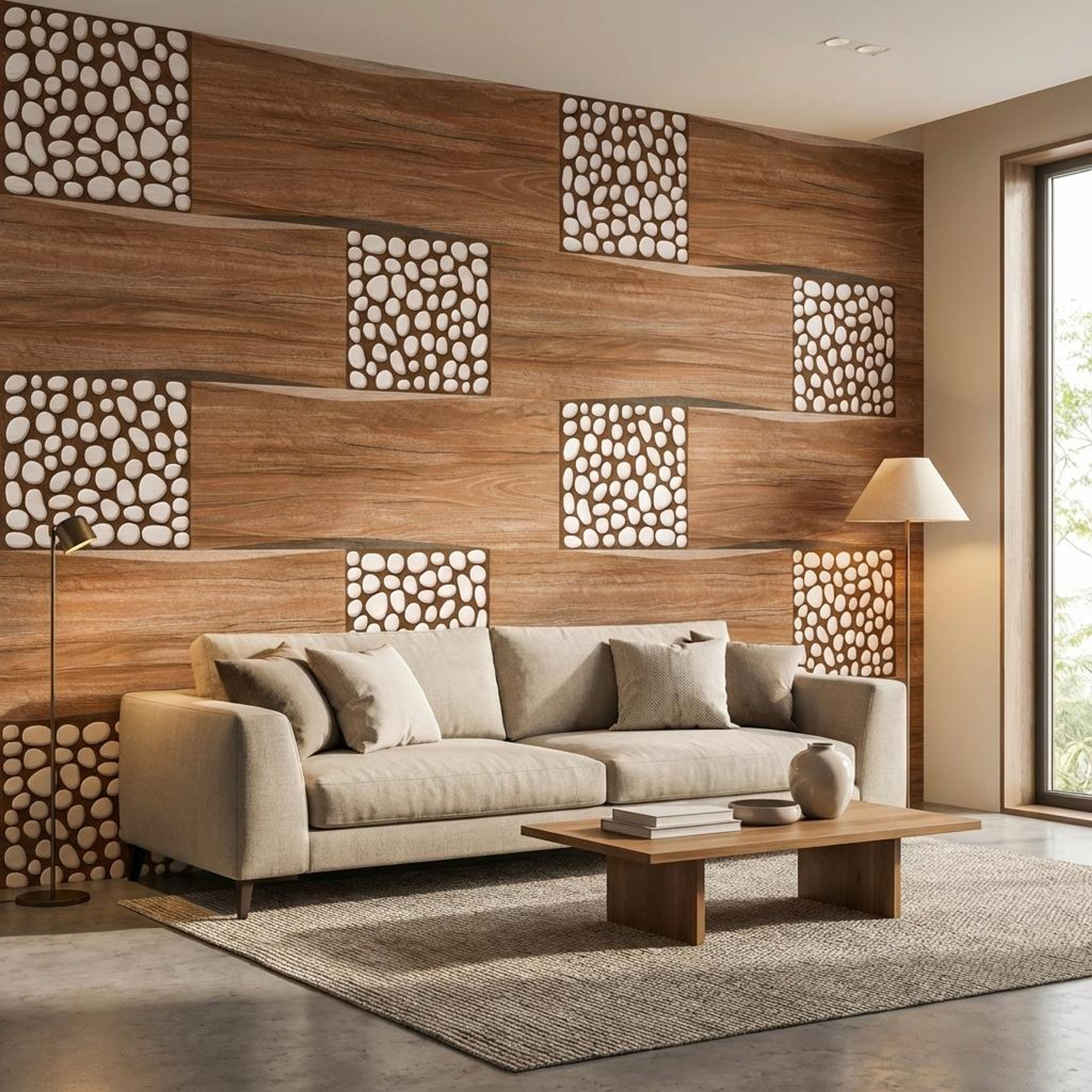 Glomat Cocoa, Brown, Printed, Tiles - Vitrified - Full Body, 1 x 1 ft, 9 mm