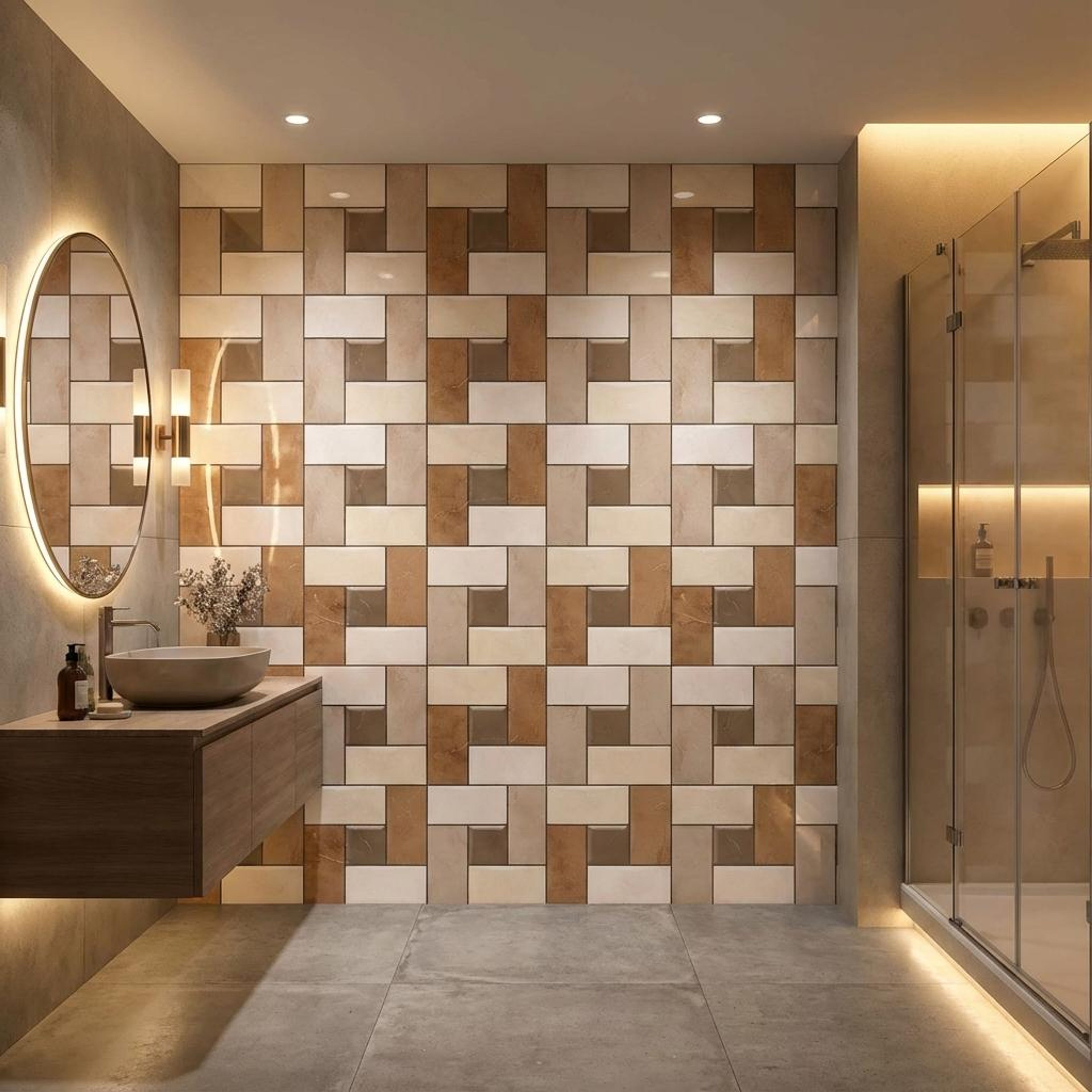 Glomat Urban, Brown, Printed, Tiles - Vitrified - Full Body, 1 x 1 ft, 9 mm