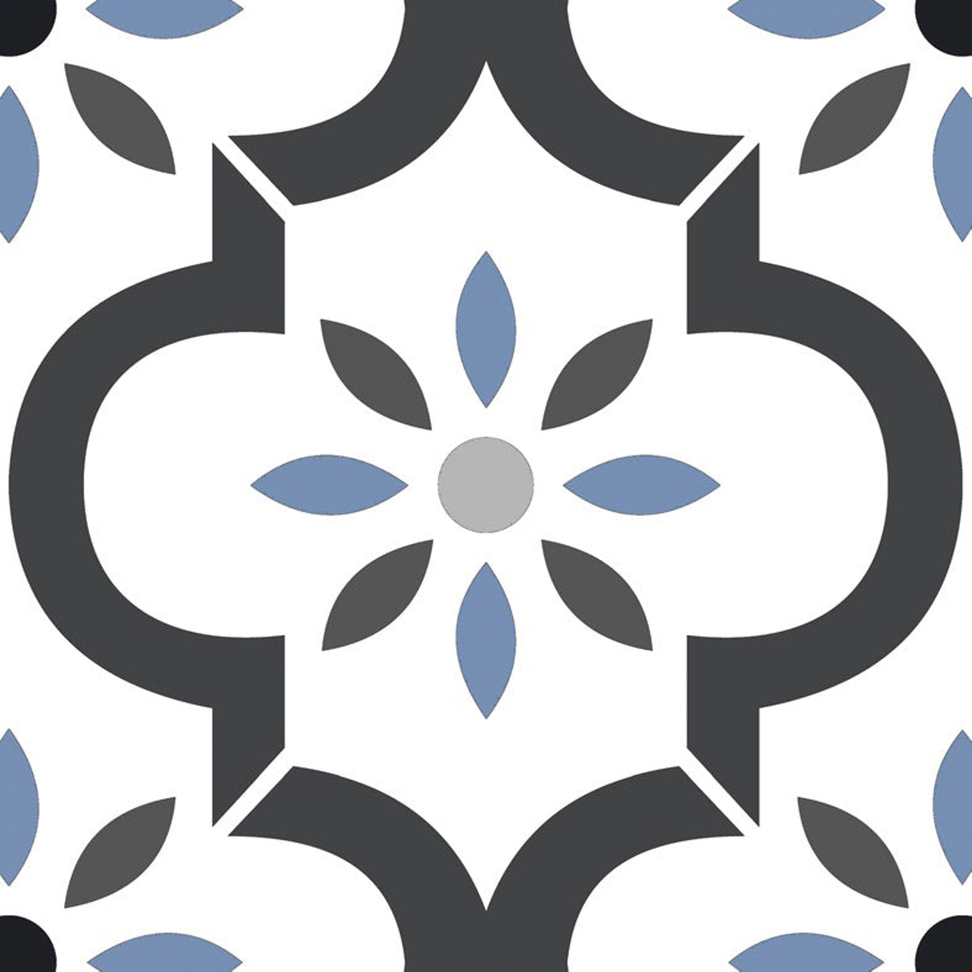 Morocal-171 Artistic, Light Grey, Printed, Tiles - Vitrified - Full Body, 1 x 1 ft, 9 mm