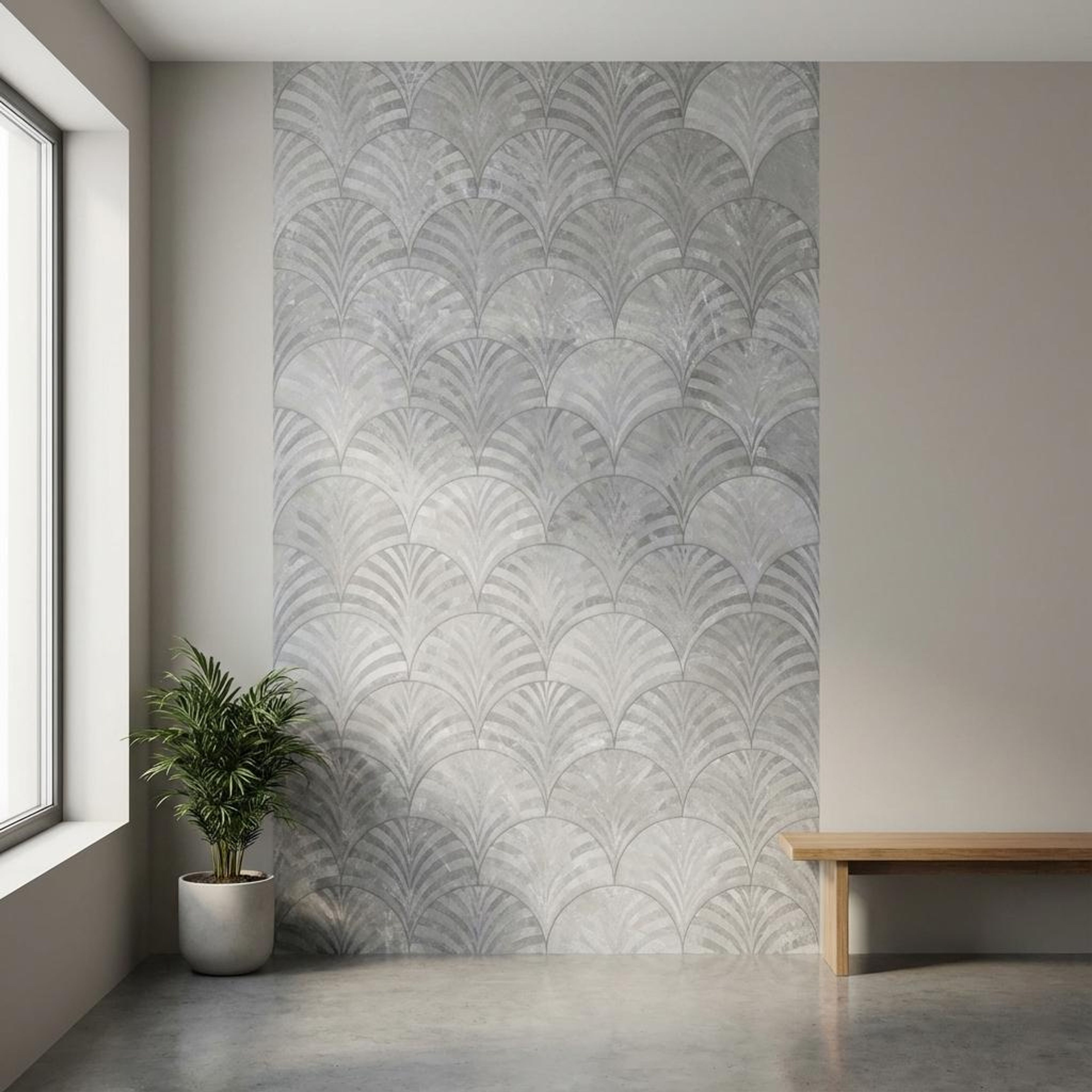 Refined Onyx Sky Blue, Medium Grey, Patterned, Tiles - Vitrified - Full Body, 4 x 2 ft, 9 mm