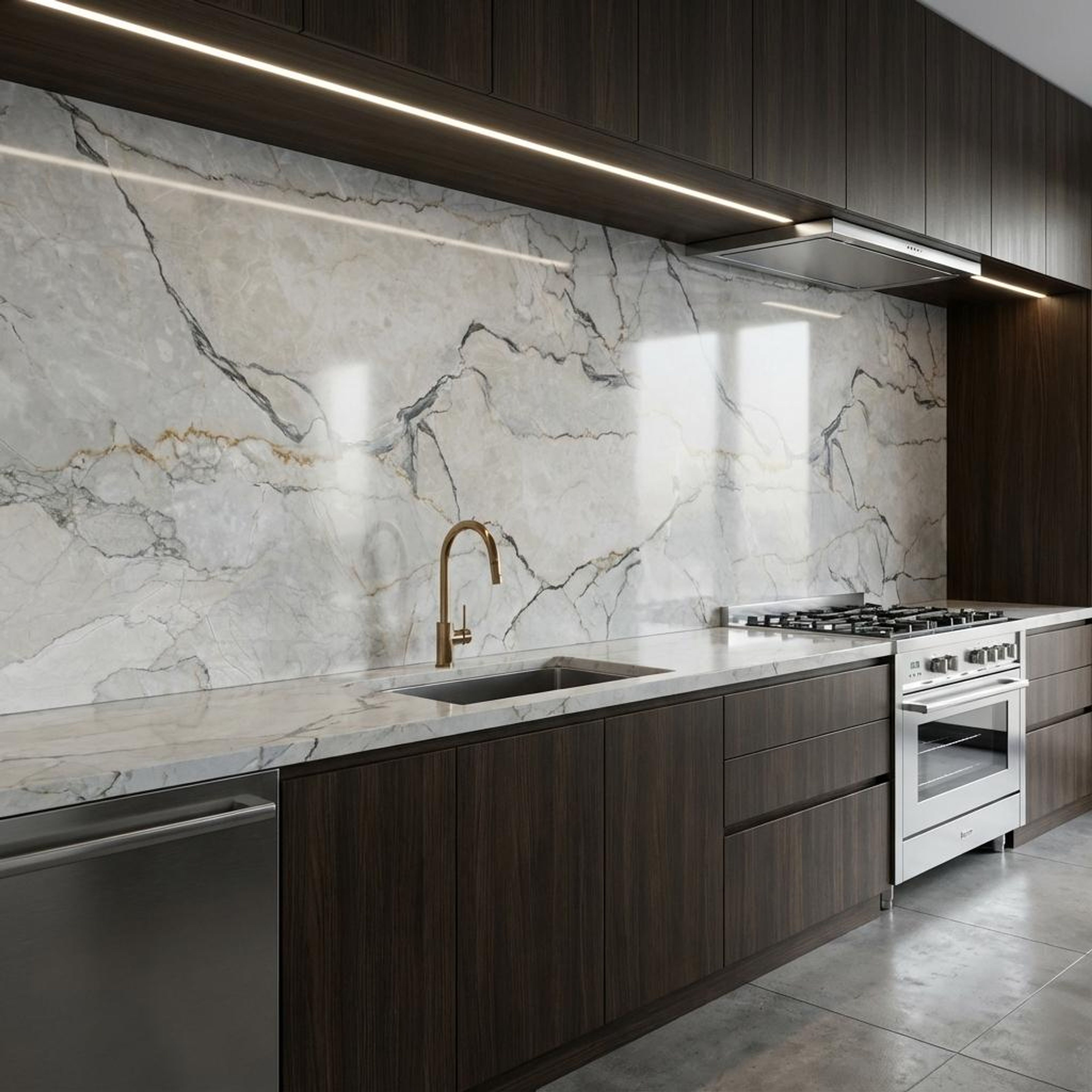 Prestige Sterling Cloud, Light Grey, Marble, Tiles - Ceramic, 4 x 2 ft, 8.5 mm