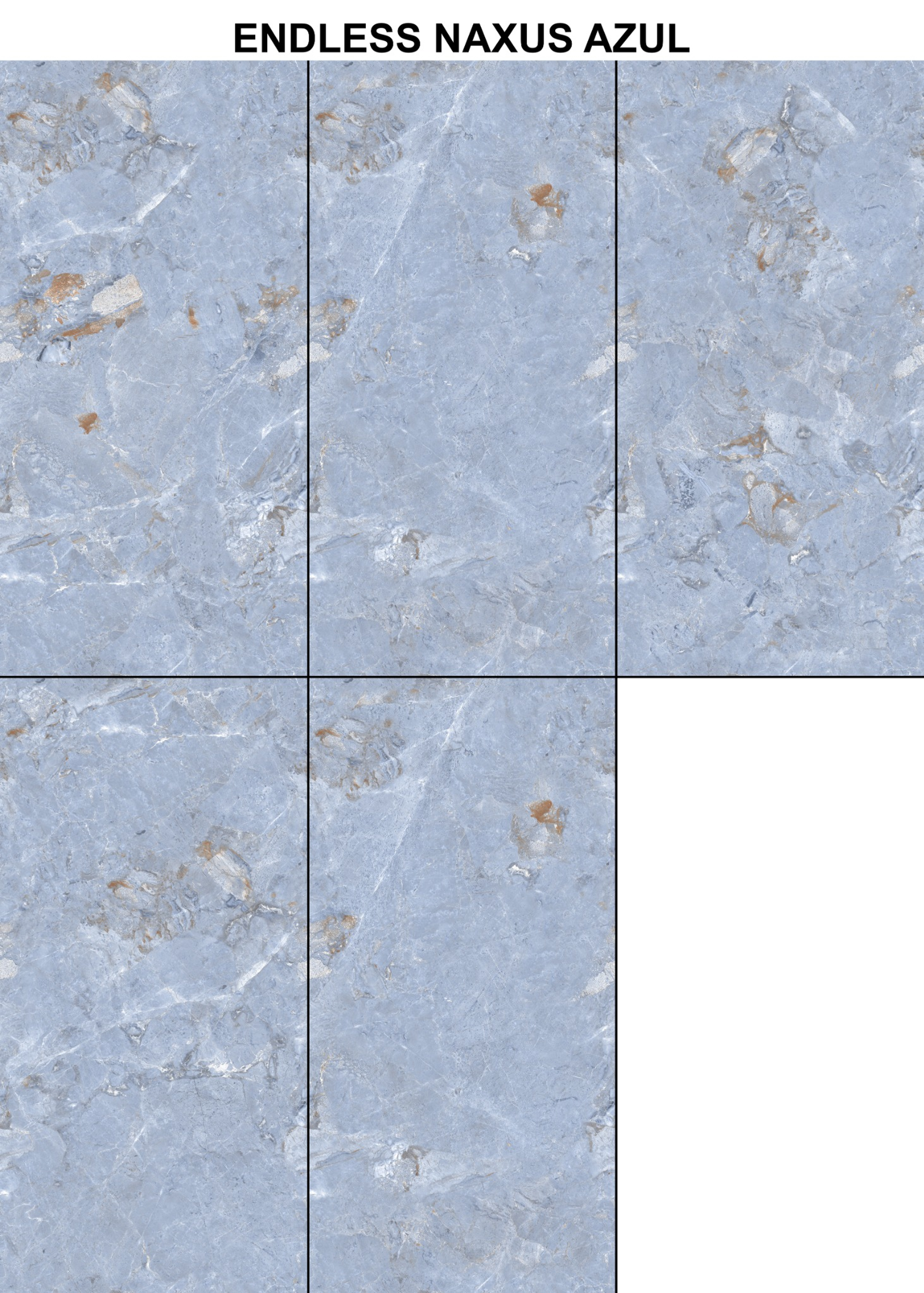 Nexus Azul, Light Grey, Marble, Tiles - Ceramic, 4 x 2 ft, 8.5 mm