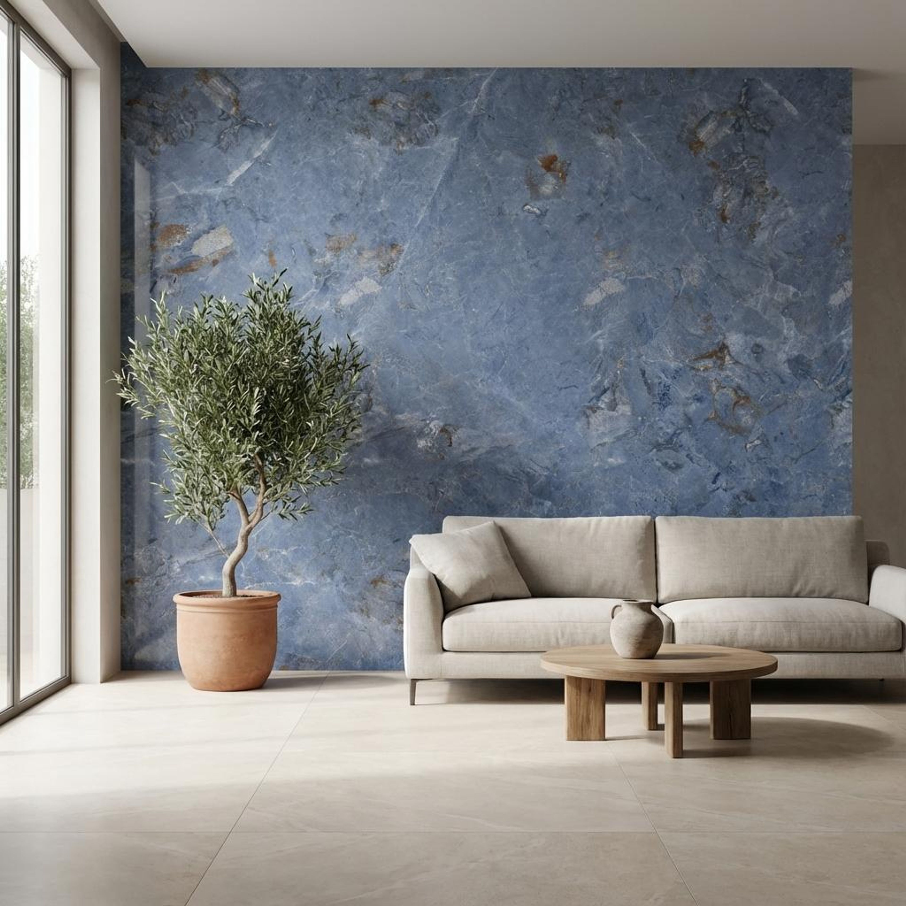 Nexus Azul, Light Grey, Marble, Tiles - Ceramic, 4 x 2 ft, 8.5 mm