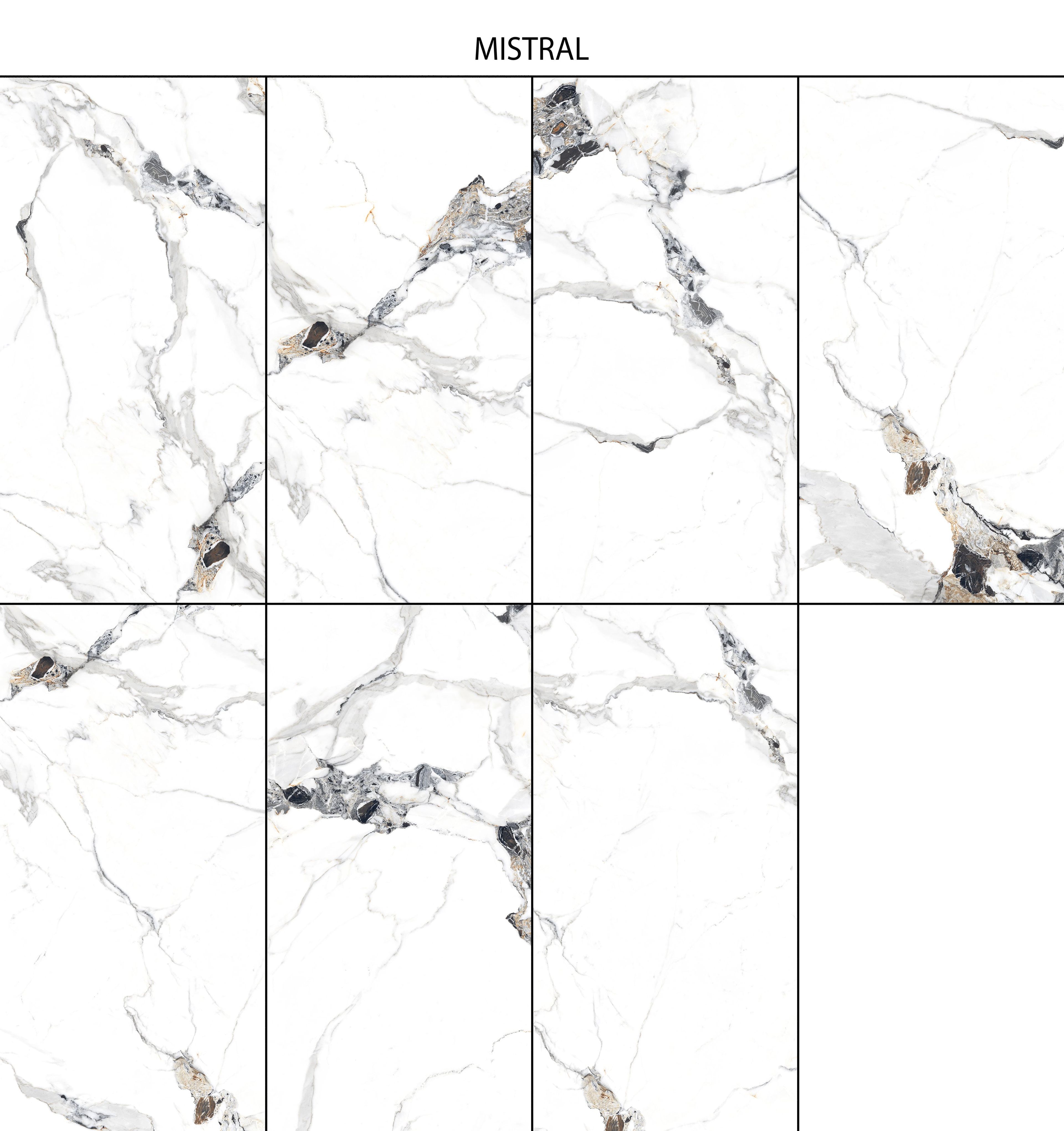 Imperial Mistral, Warm White, Marble, Tiles - Ceramic, 4 x 2 ft, 8.5 mm