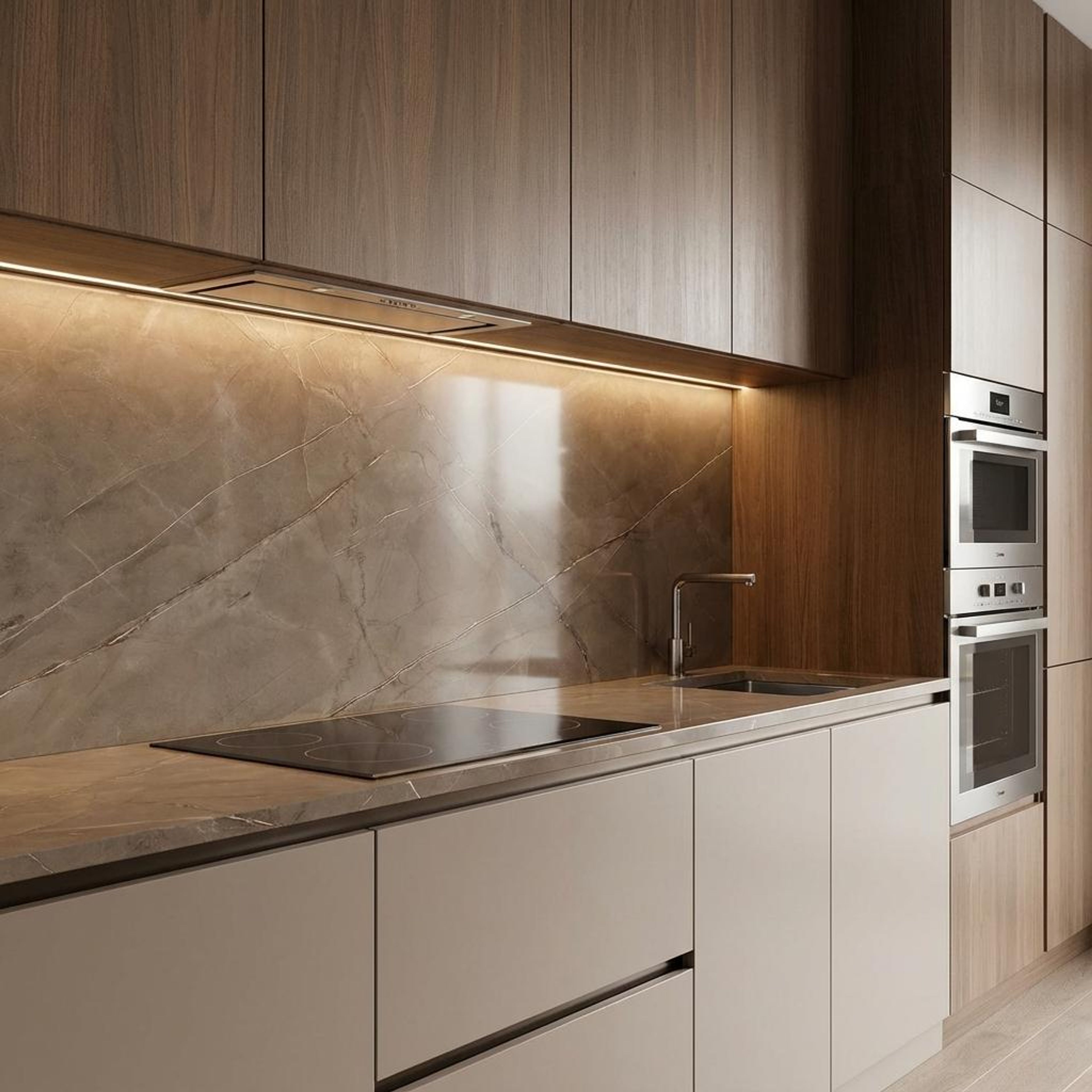 Kinsale Brown, Dark Brown, Marble, Tiles - Ceramic, 4 x 2 ft, 8.5 mm