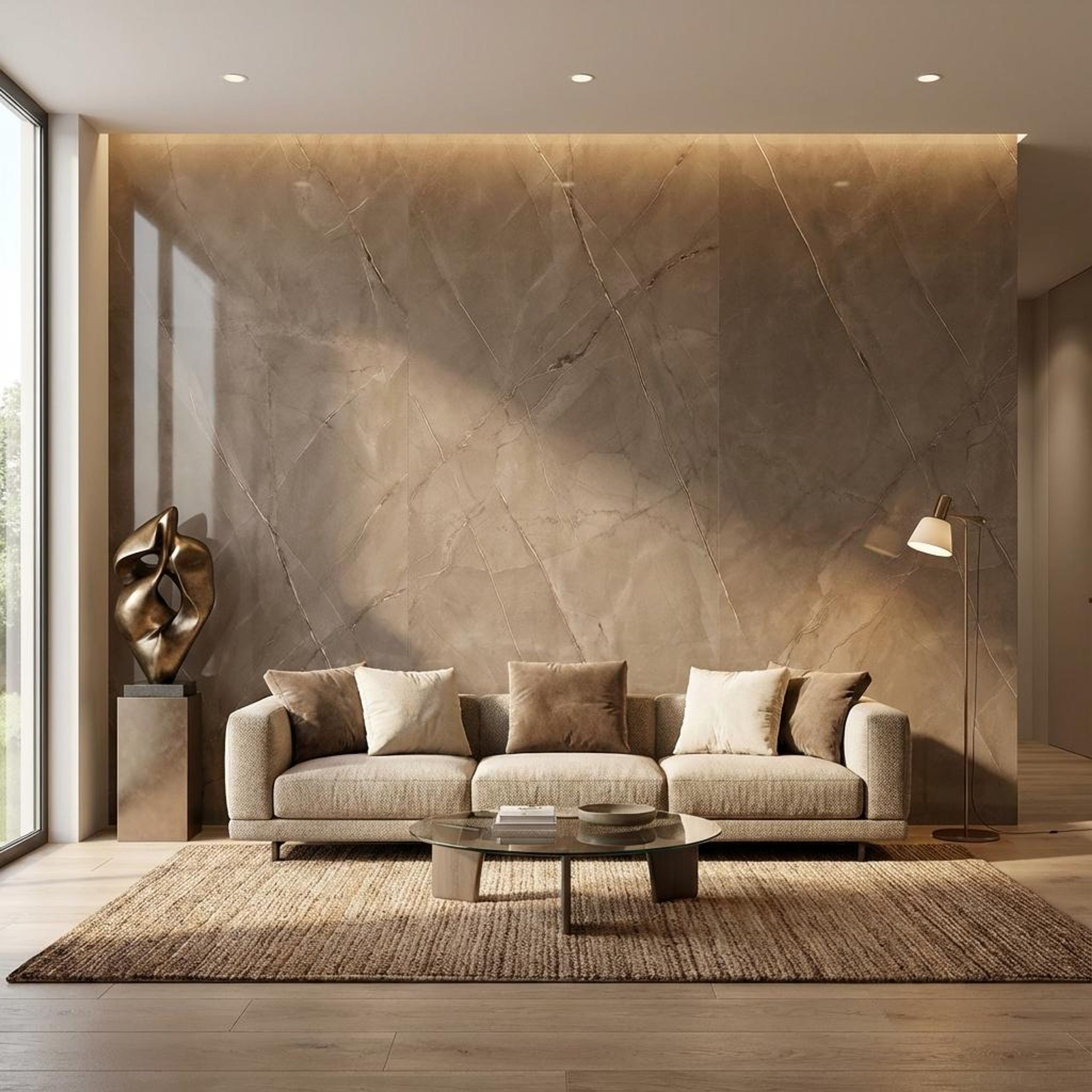 Kinsale Brown, Dark Brown, Marble, Tiles - Ceramic, 4 x 2 ft, 8.5 mm