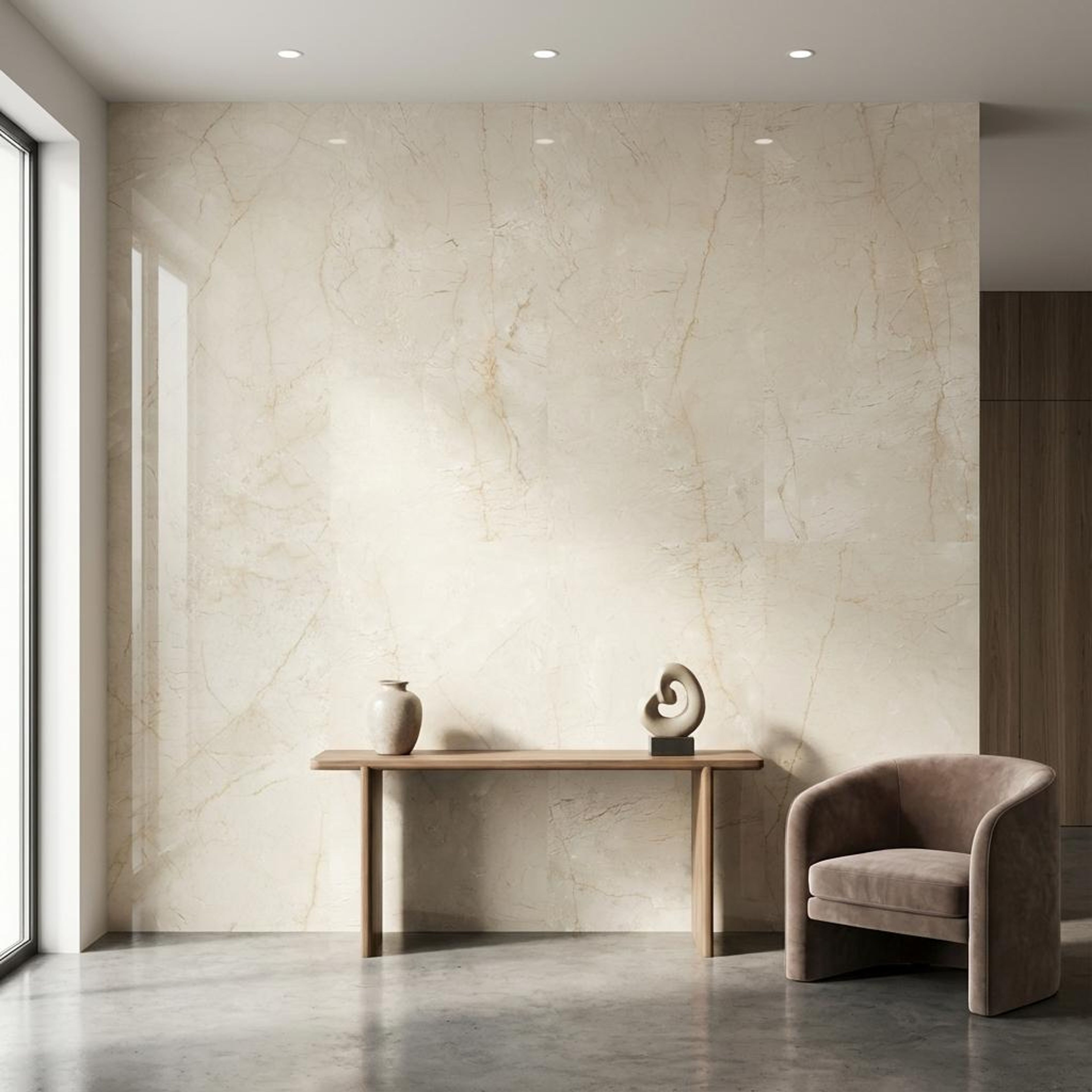 Charisma Ivory, Beige, Marble, Tiles - Ceramic, 4 x 2 ft, 8.5 mm