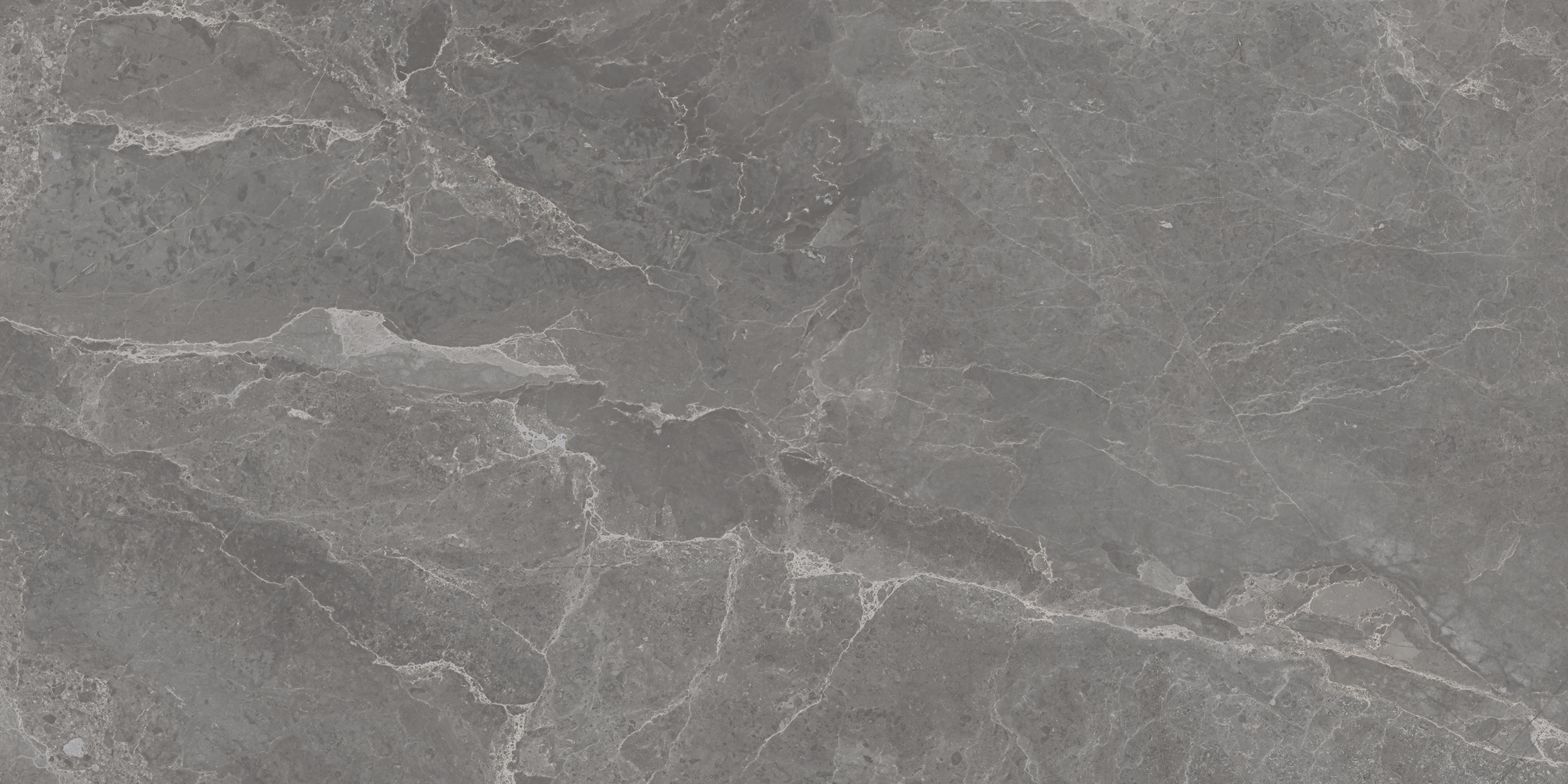 Linsey Sterling Cloud, Medium Grey, Marble, Tiles - Vitrified - Full Body, 4 x 2 ft, 9 mm