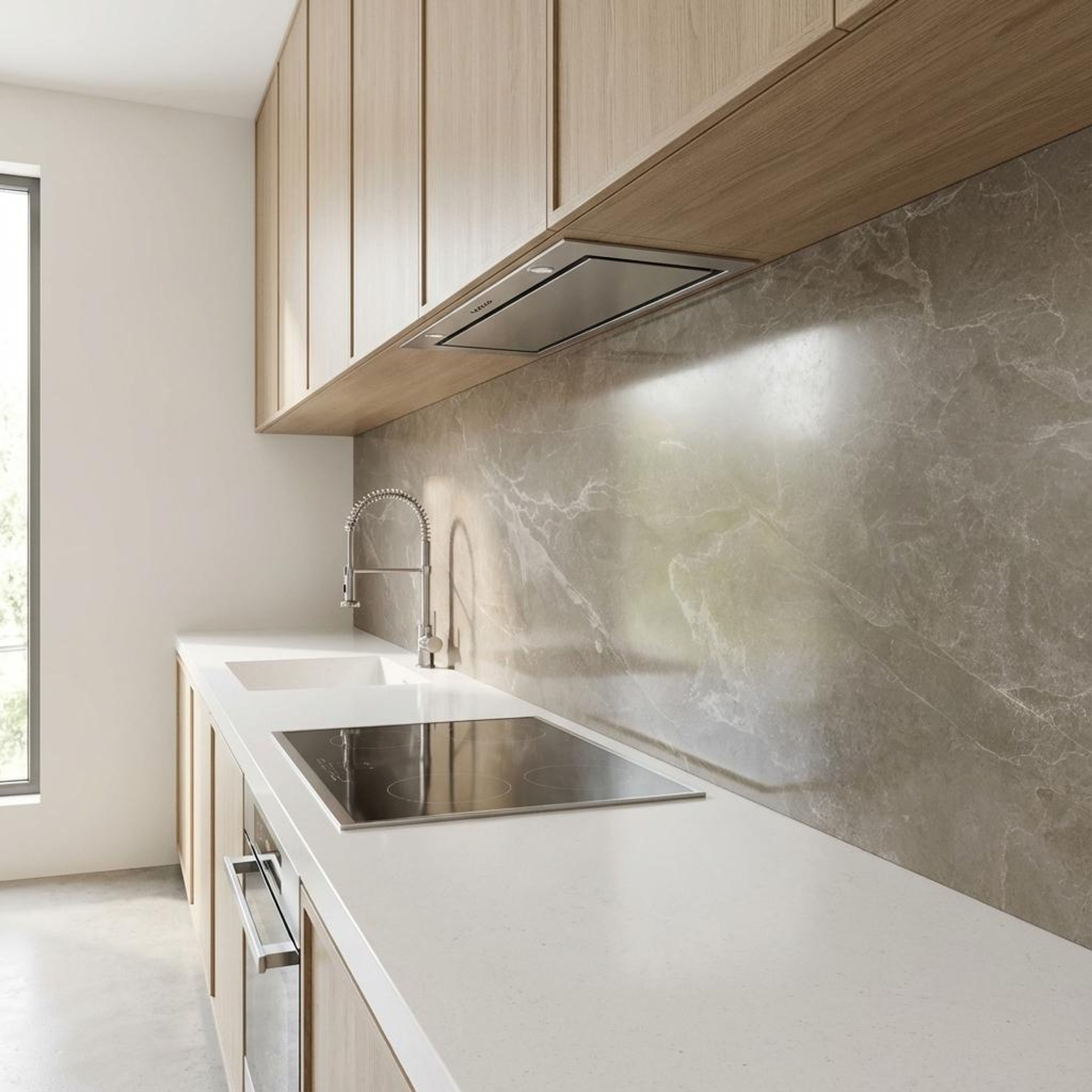 Linsey Forest, Medium Grey, Marble, Tiles - Vitrified - Full Body, 4 x 2 ft, 9 mm
