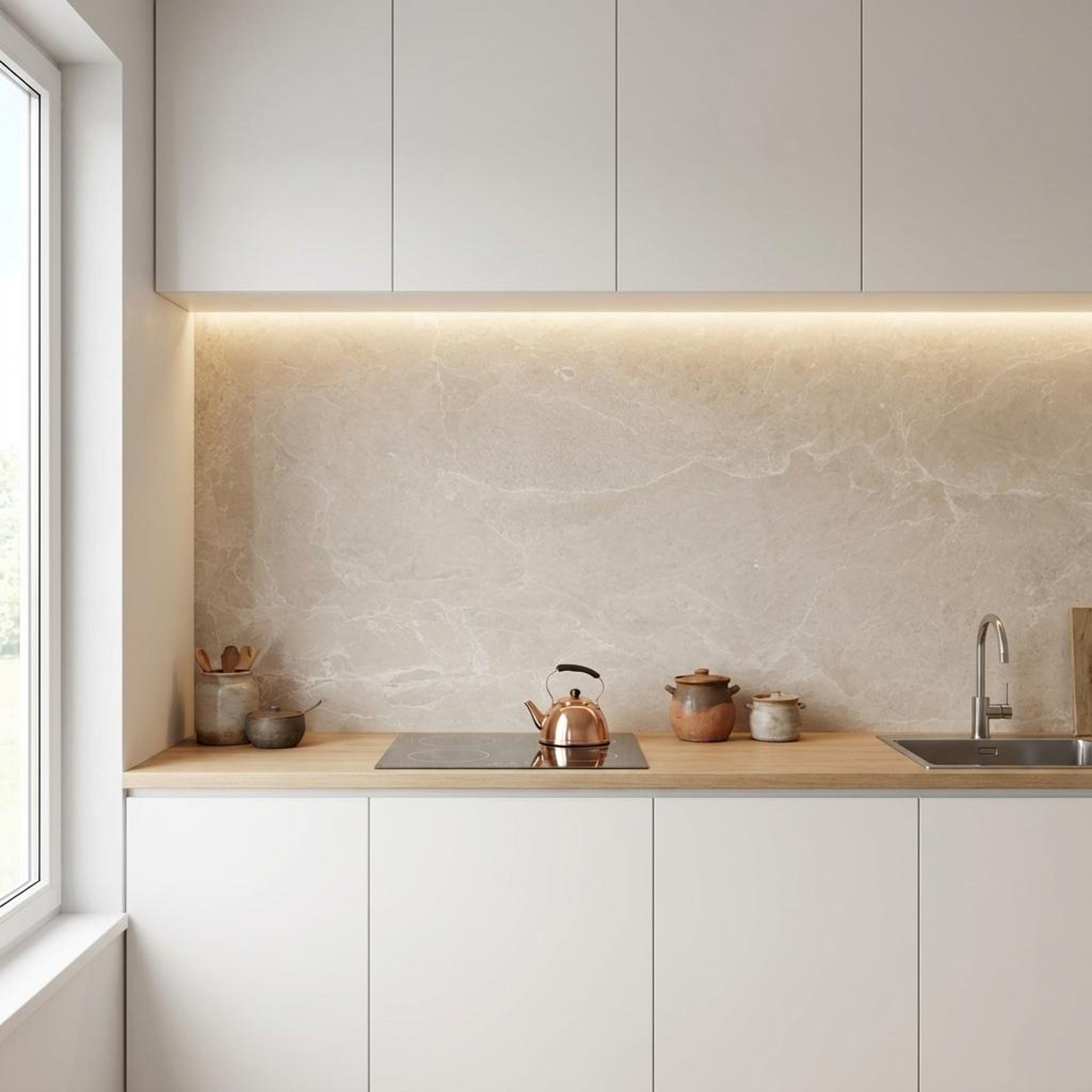 Linsey Spring, Beige, Marble, Tiles - Vitrified - Full Body, 4 x 2 ft, 9 mm