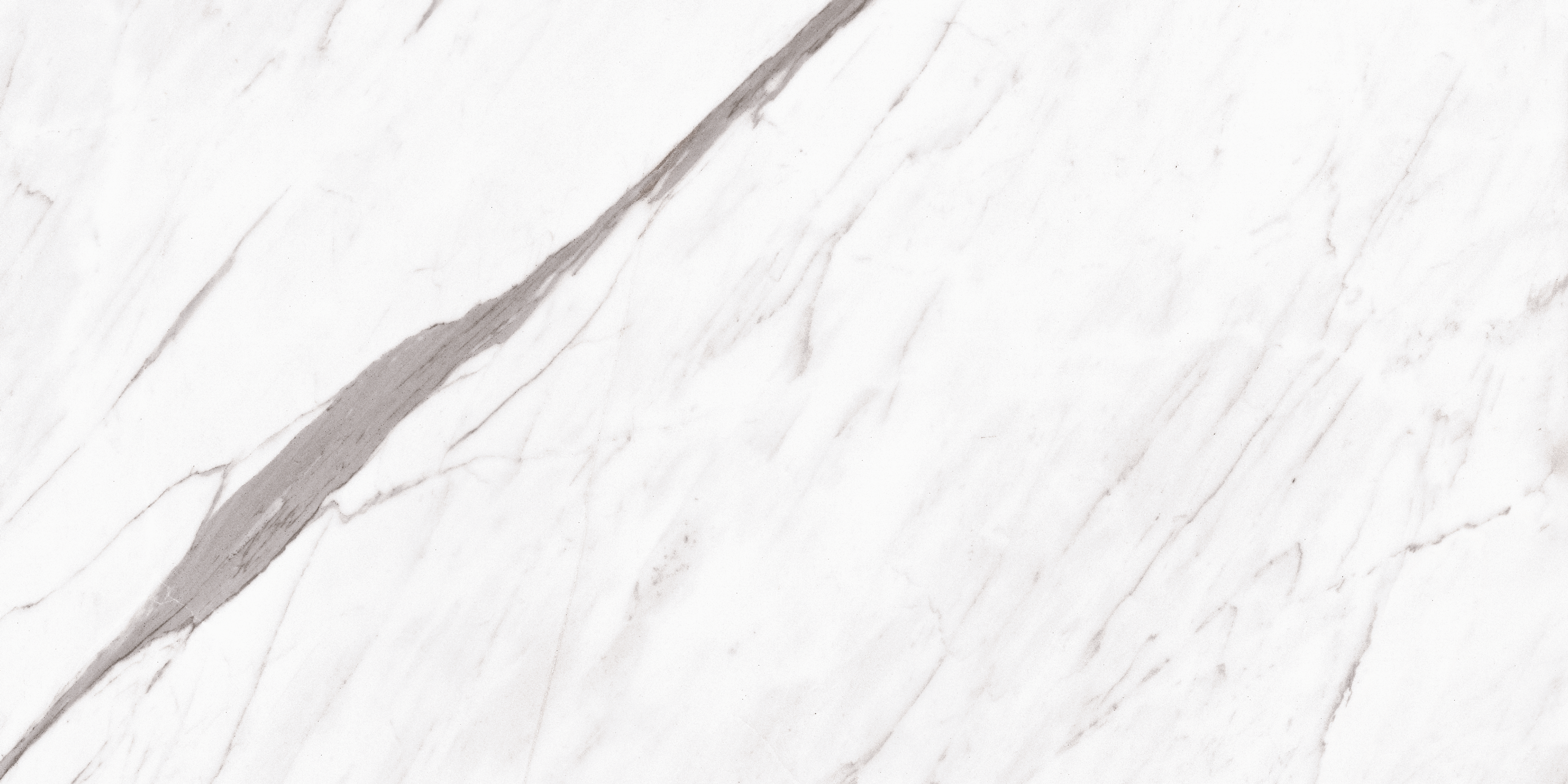 Calacatta Grey, Pure White, Marble, Tiles - Vitrified - Full Body, 4 x 2 ft, 9 mm
