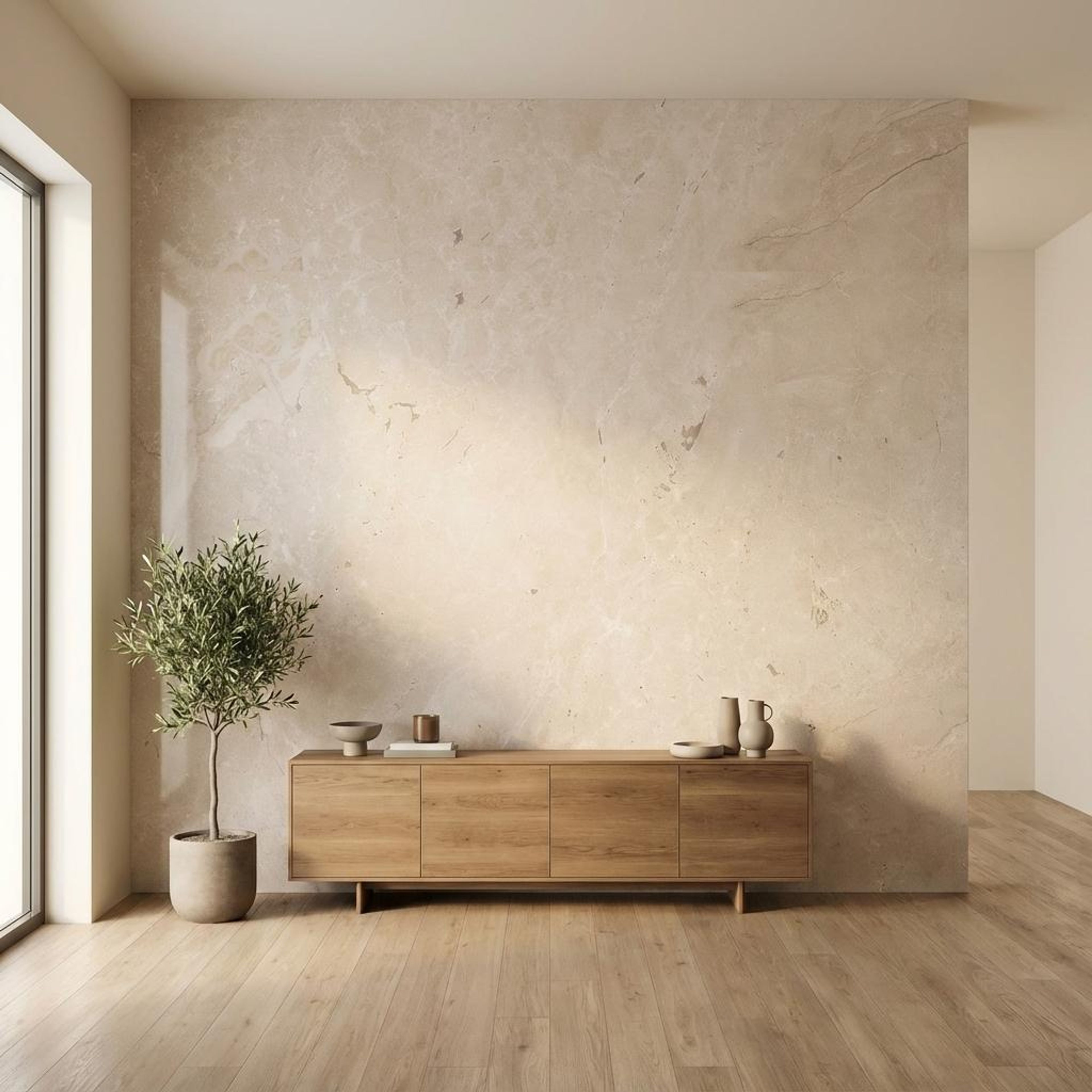 Montana Crème Silk, Beige, Marble, Tiles - Vitrified - Full Body, 5 x 2.5 ft, 9 mm